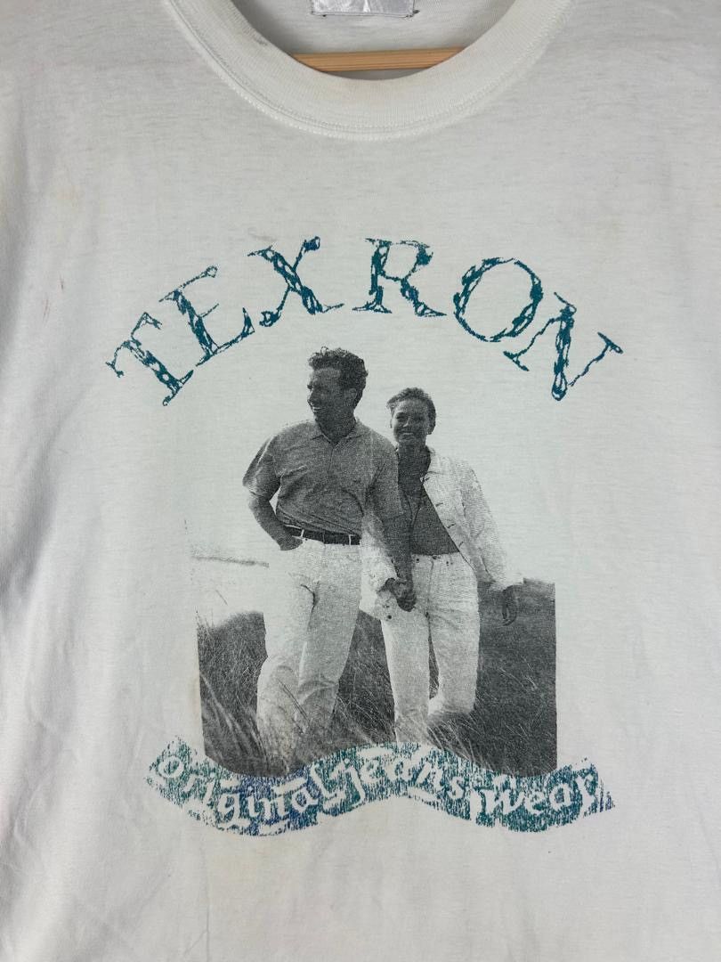 Vintage Vintage 90s Texron Original Jeans Photo Print Tee – Fotofoli Size US L / EU 52-54 / 3 - 5 Thumbnail