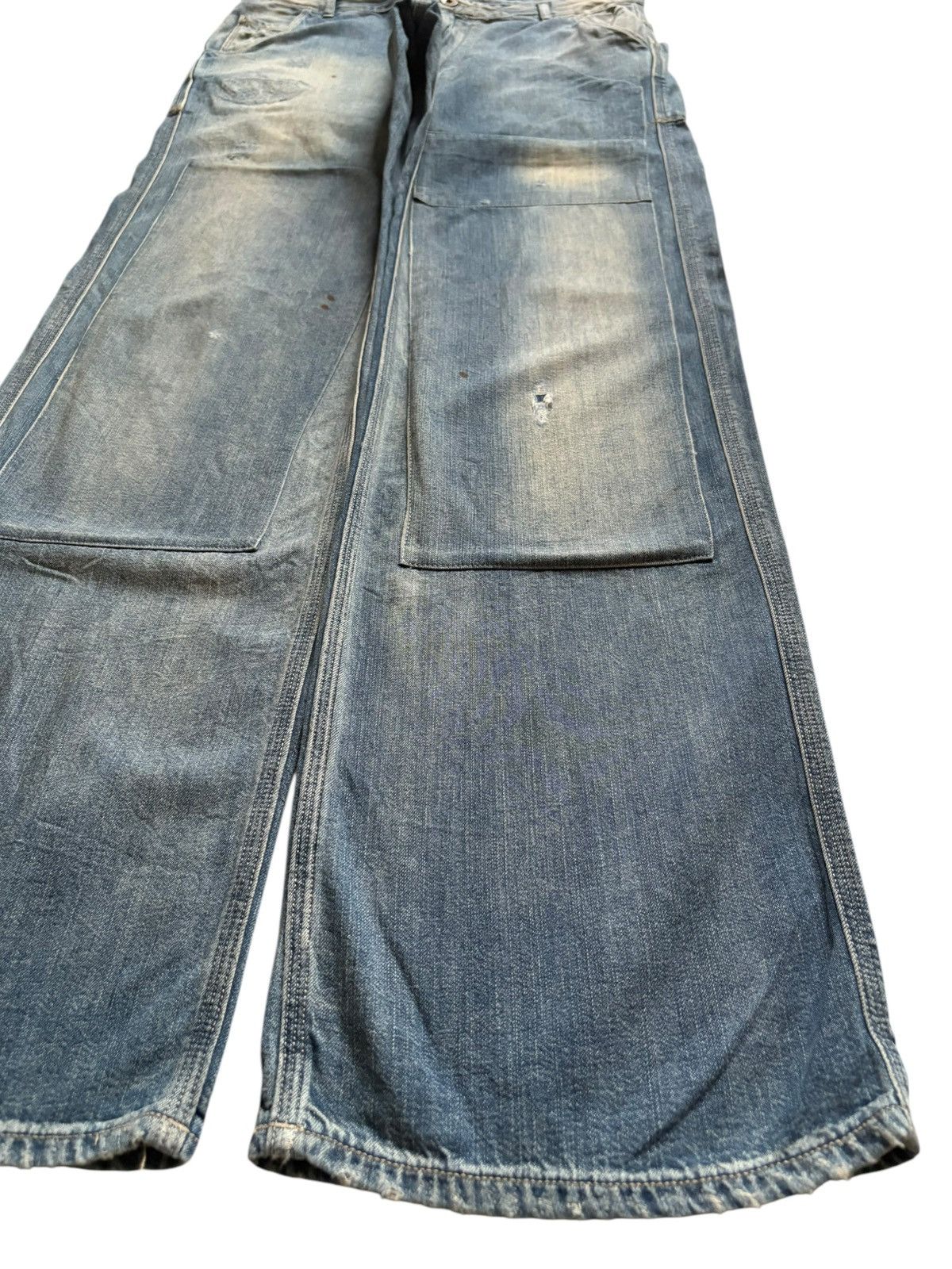 Japanese Brand Vintage Japanese Brand Patches Faded Wash Baggy Jeans Size US 30 / EU 46 - 7 Thumbnail