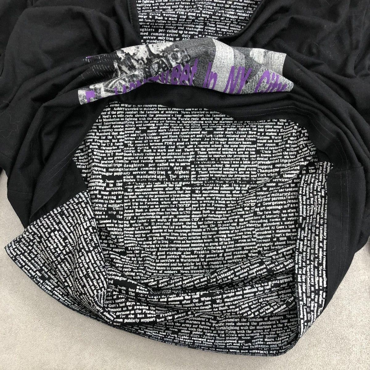If Six Was Nine × Japanese Brand × Le Grande Bleu (L.G.B.) 2000s Japanese Double Layers Poem Gothic Punk Fur Zip Hoodie Size US L / EU 52-54 / 3 - 4 Thumbnail