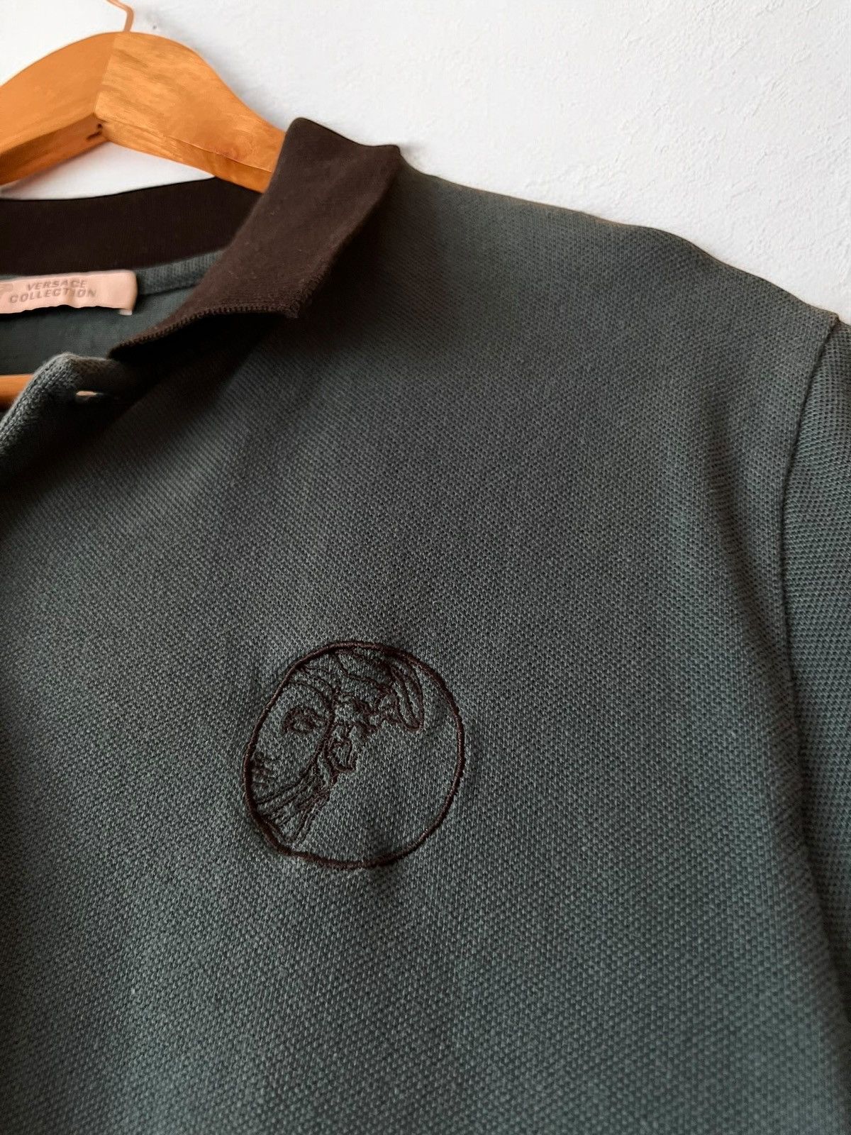 Designer × Versace VERSACE COLLECTION BIG MEDUZA POLO TEE T SHIRT GIANNI Size US L / EU 52-54 / 3 - 3 Thumbnail