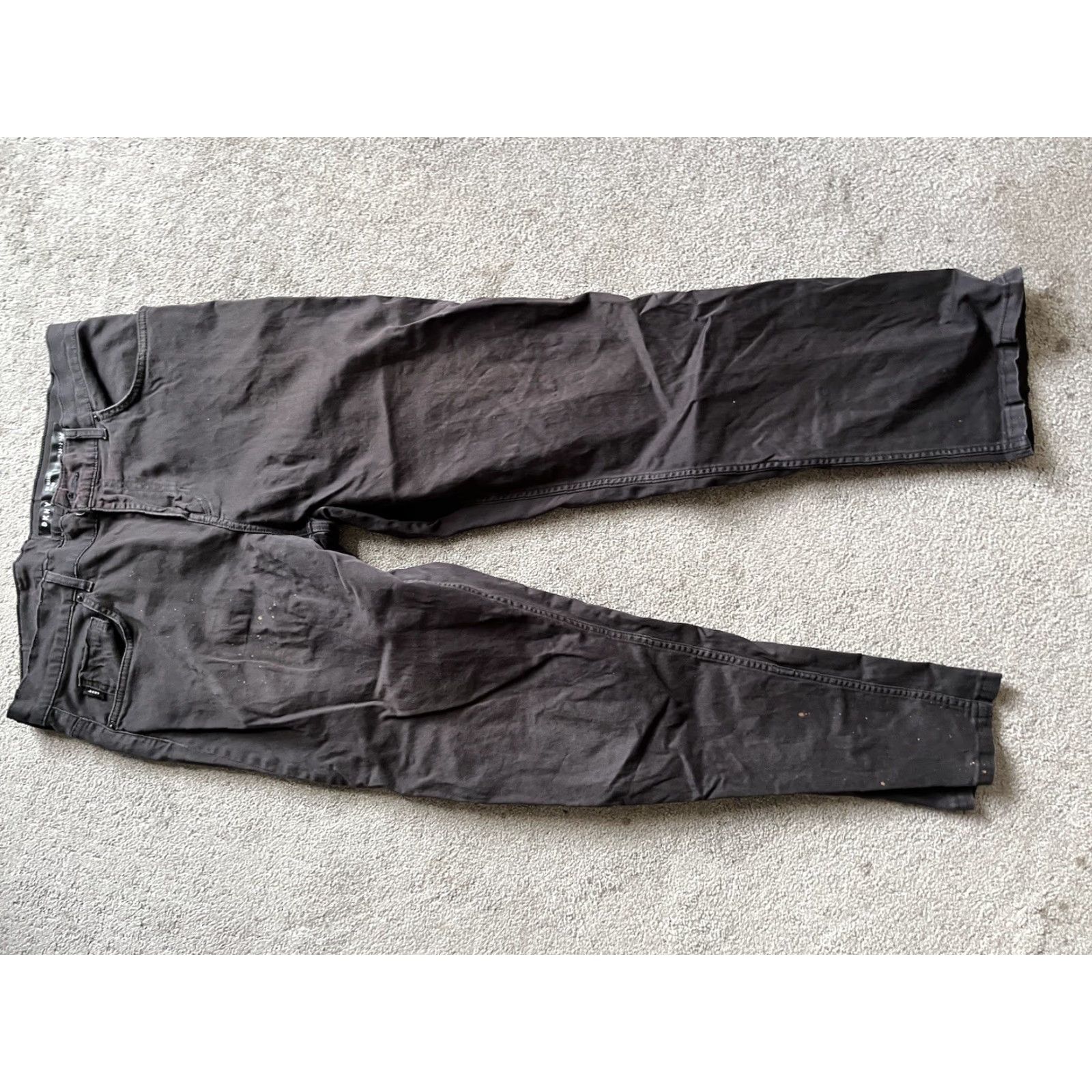 DKNY DKNY Dress Pants Flat Front Slim Stretch Black 34x32 Men 34 Inseam 32in Flat Front Dress Pants Slim Fit Black DKNY Mens 34 32 Stretch Size US 34 / EU 50 - 3 Thumbnail