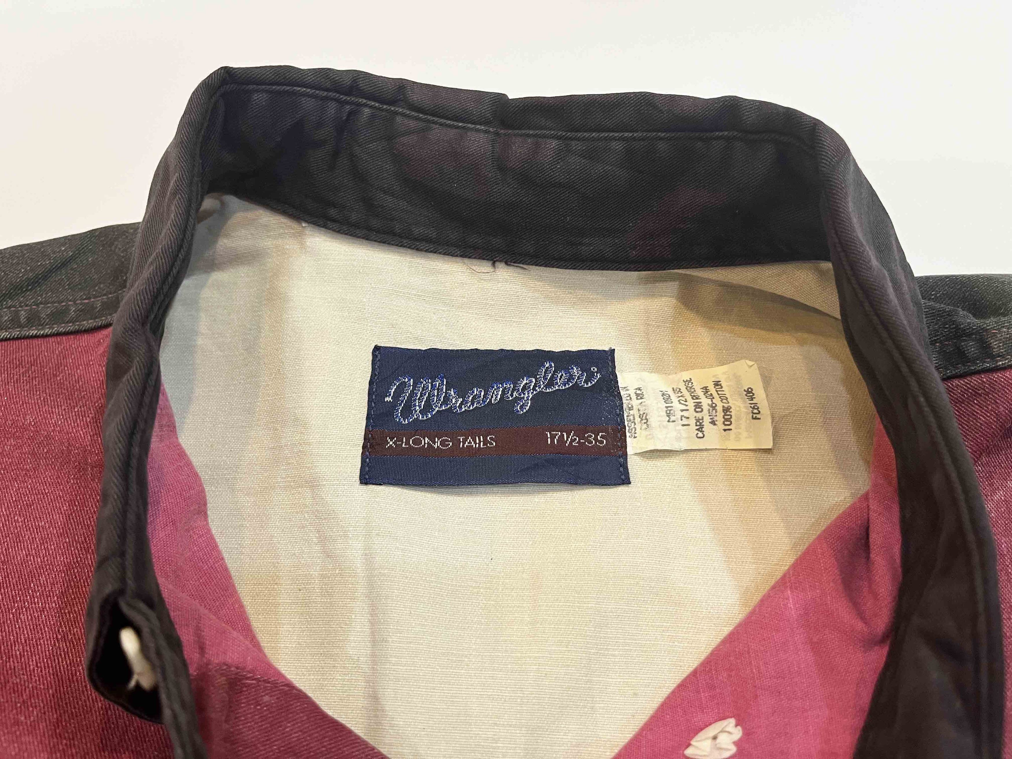 Vintage × Wrangler Vintage Wrangler Brushpopper Western Cowboy Striped Shirt Size US XL / EU 56 / 4 - 4 Thumbnail