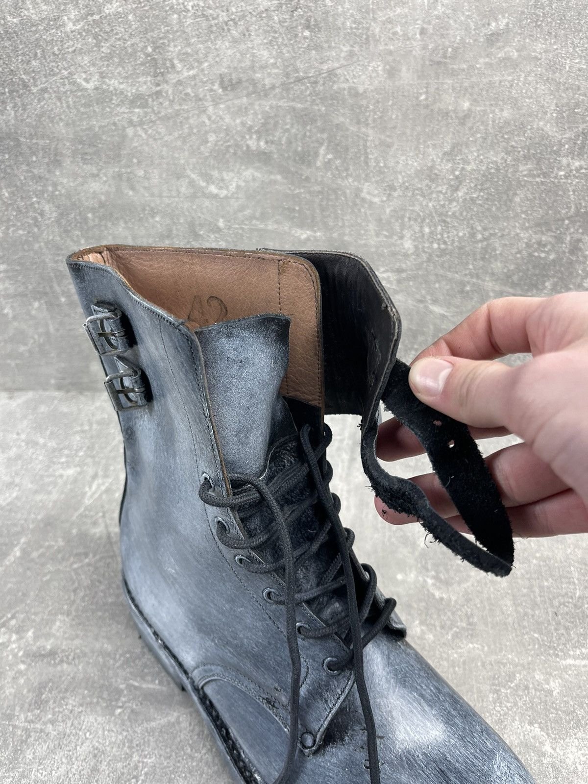 Vintage Vintage Military Combat Avant Garde Opium White Custom Boots Size US 8 / EU 41 - 16 Thumbnail