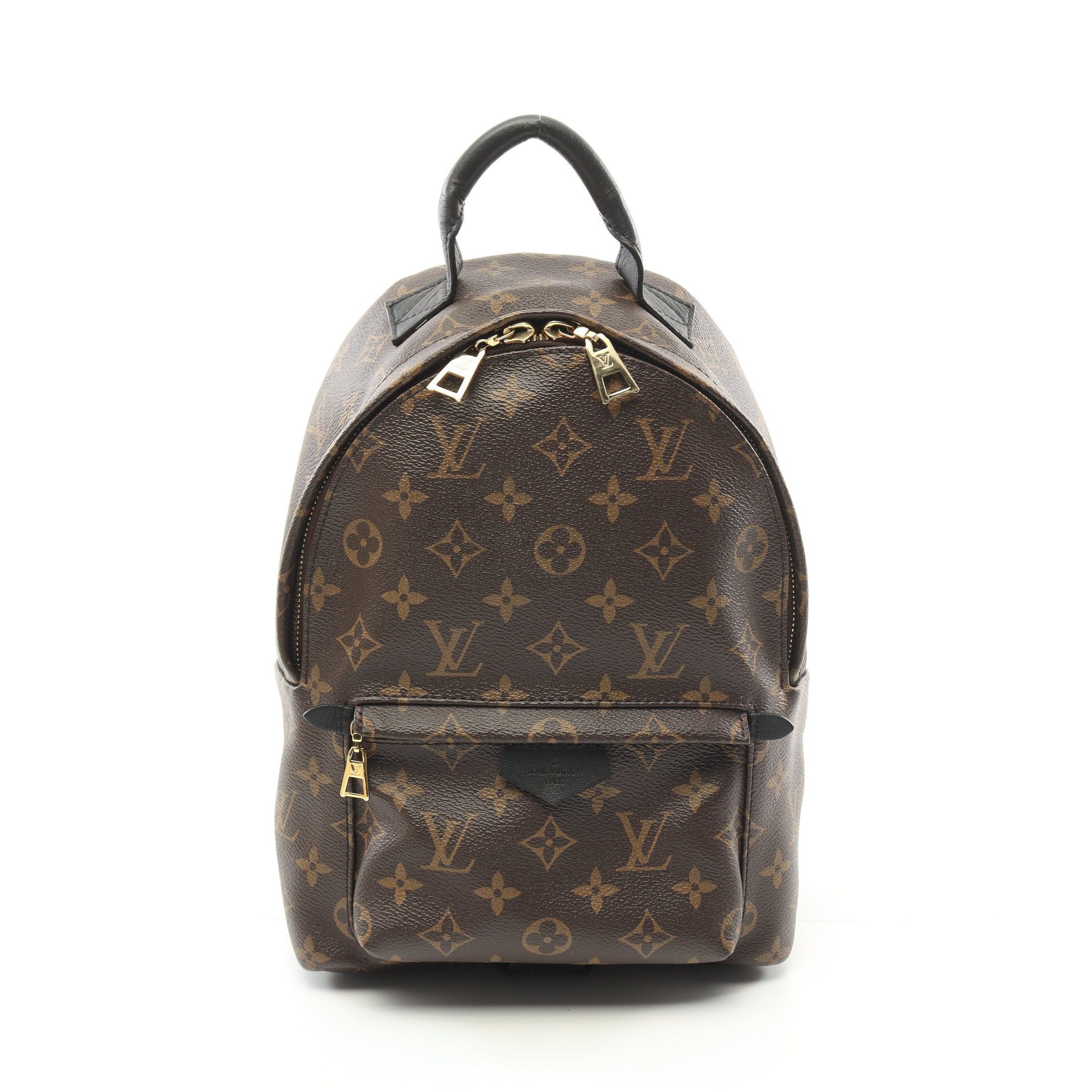 Louis Vuitton Louis Vuitton Palm Springs Pm Monogram Backpack Rucksack Leather Brown Black Size ONE SIZE - 1 Thumbnail