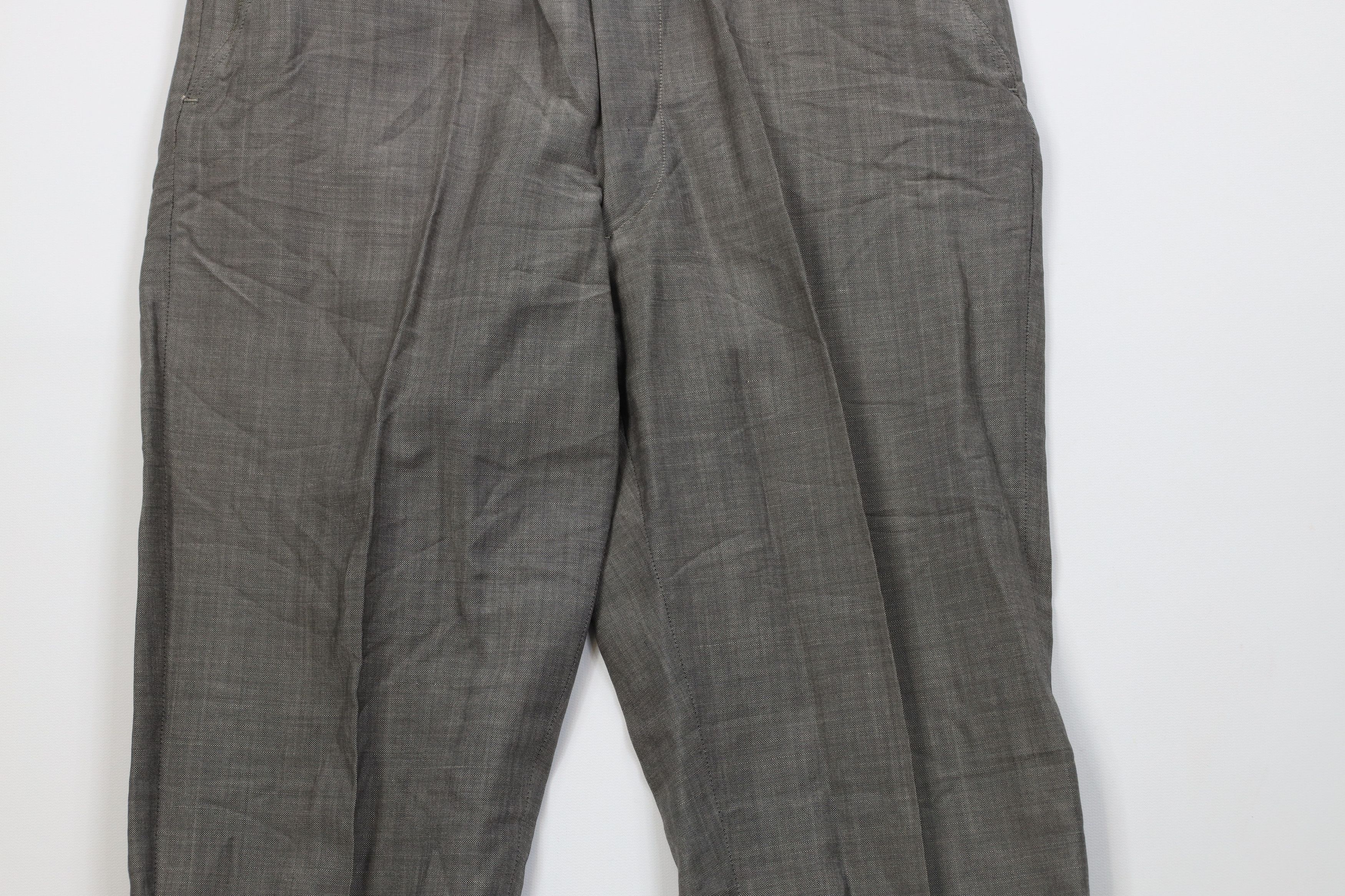 Vintage Vintage 50s Rockabilly Wool Rayon Gabardine Chino Pants USA Size US 28 / EU 44 - 3 Thumbnail