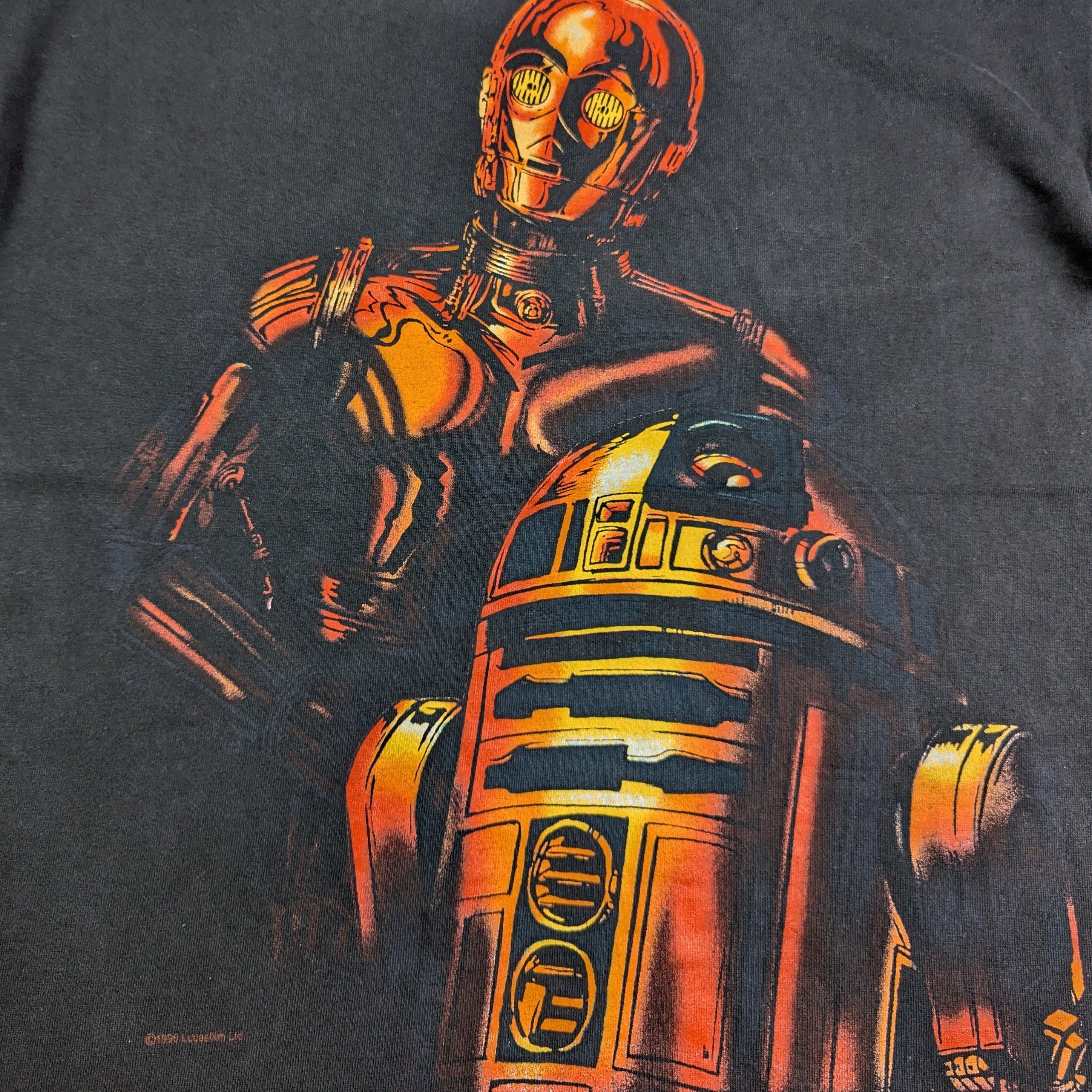 Star Wars × Vintage Vintage 90’s Star Wars C-3PO R2-D2 Movie T Shirt Size US M / EU 48-50 / 2 - 2 Thumbnail