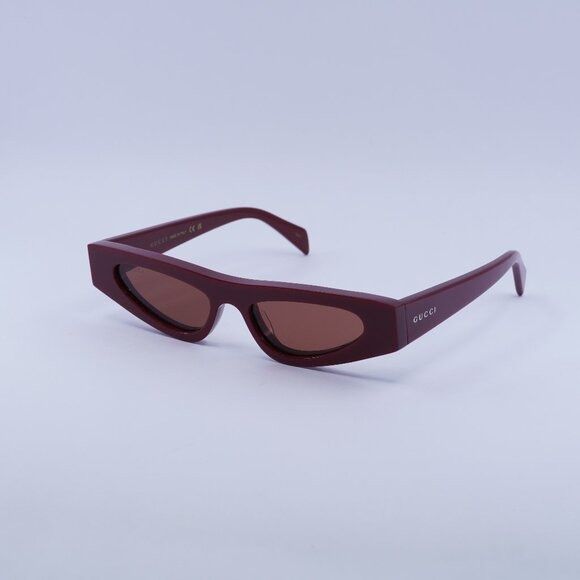 Gucci Gucci GG1779S 003 Sunglasses Burgundy Cat Eye Frame, Brown Size ONE SIZE - 4 Thumbnail