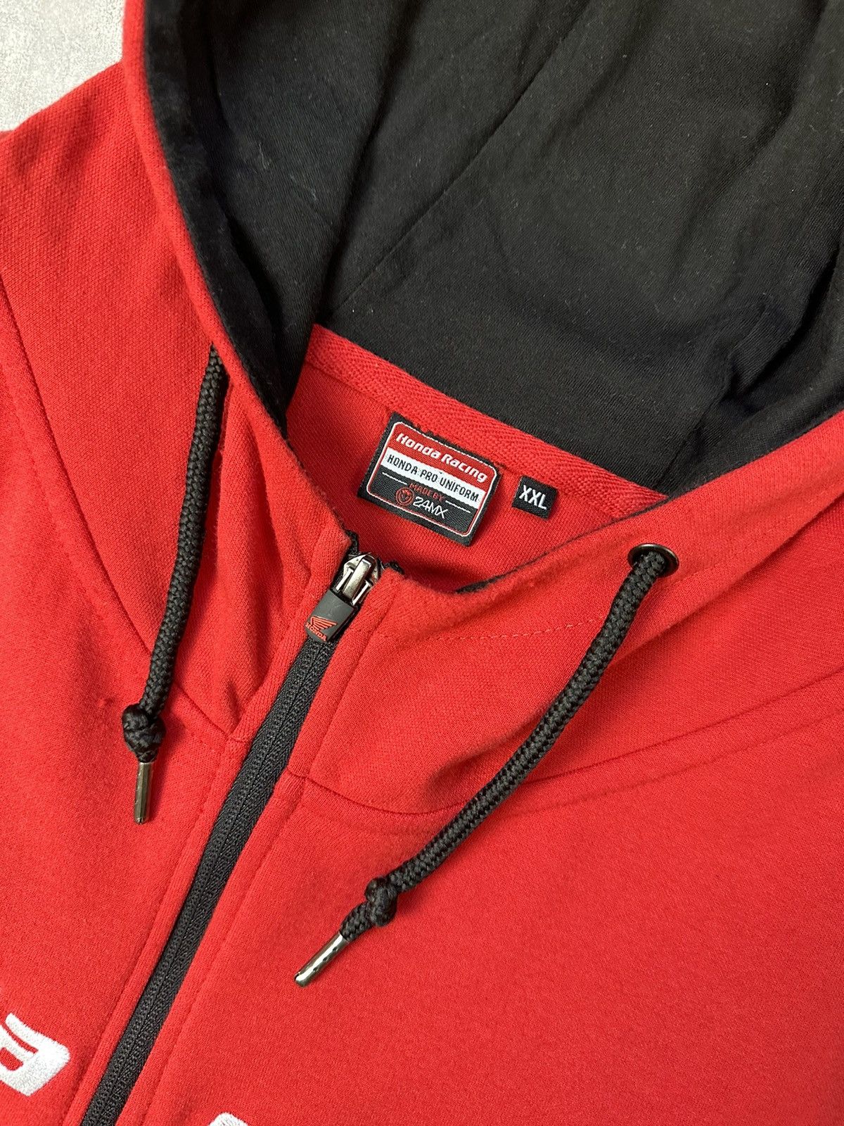 Honda Red/Black Honda Overprint Logo Hoodie Size US XXL / EU 58 / 5 - 7 Thumbnail