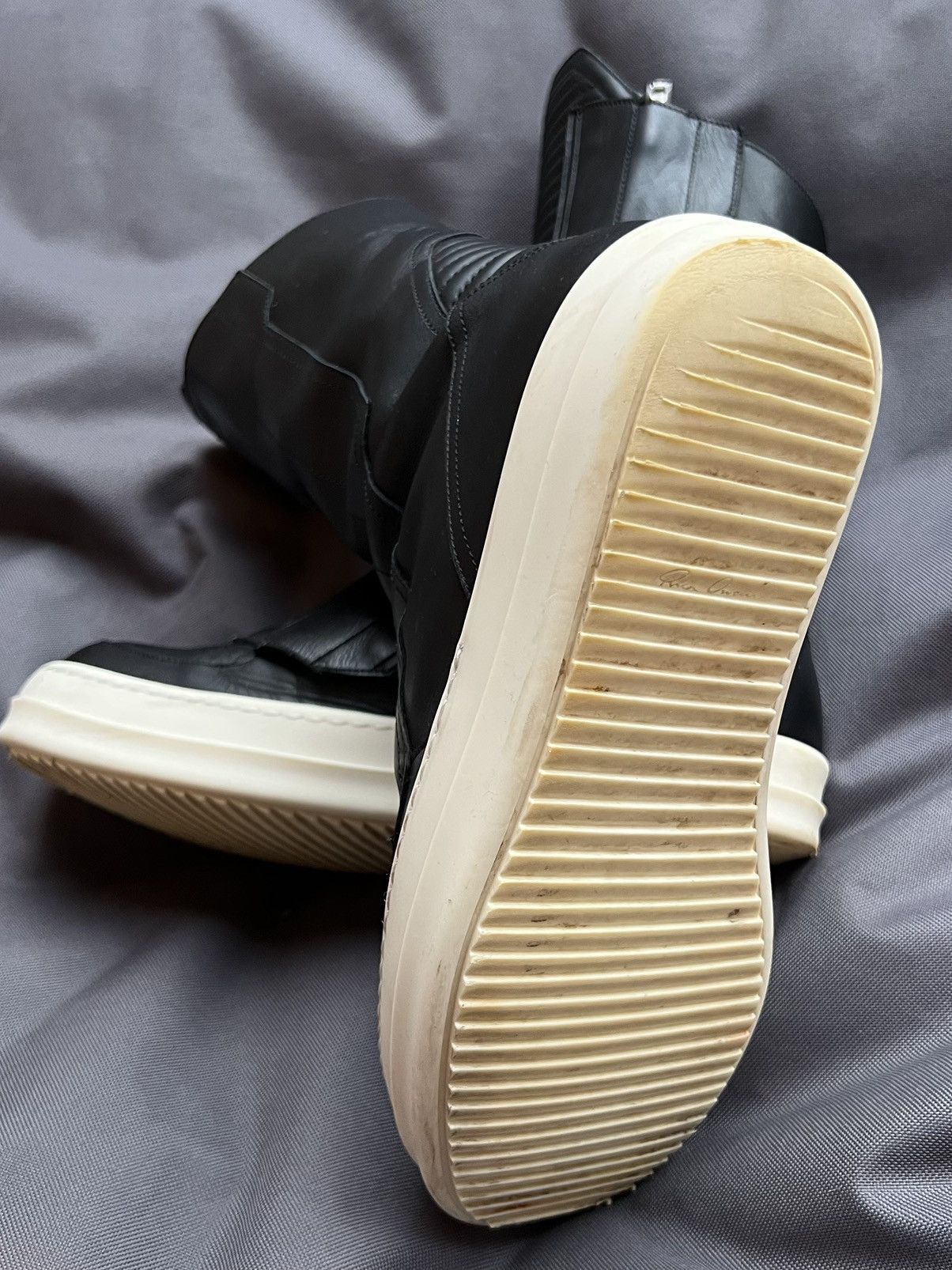Rick Owens Rick Owens Moto Boots FW23 Size US 10.5 / EU 43-44 - 4 Thumbnail