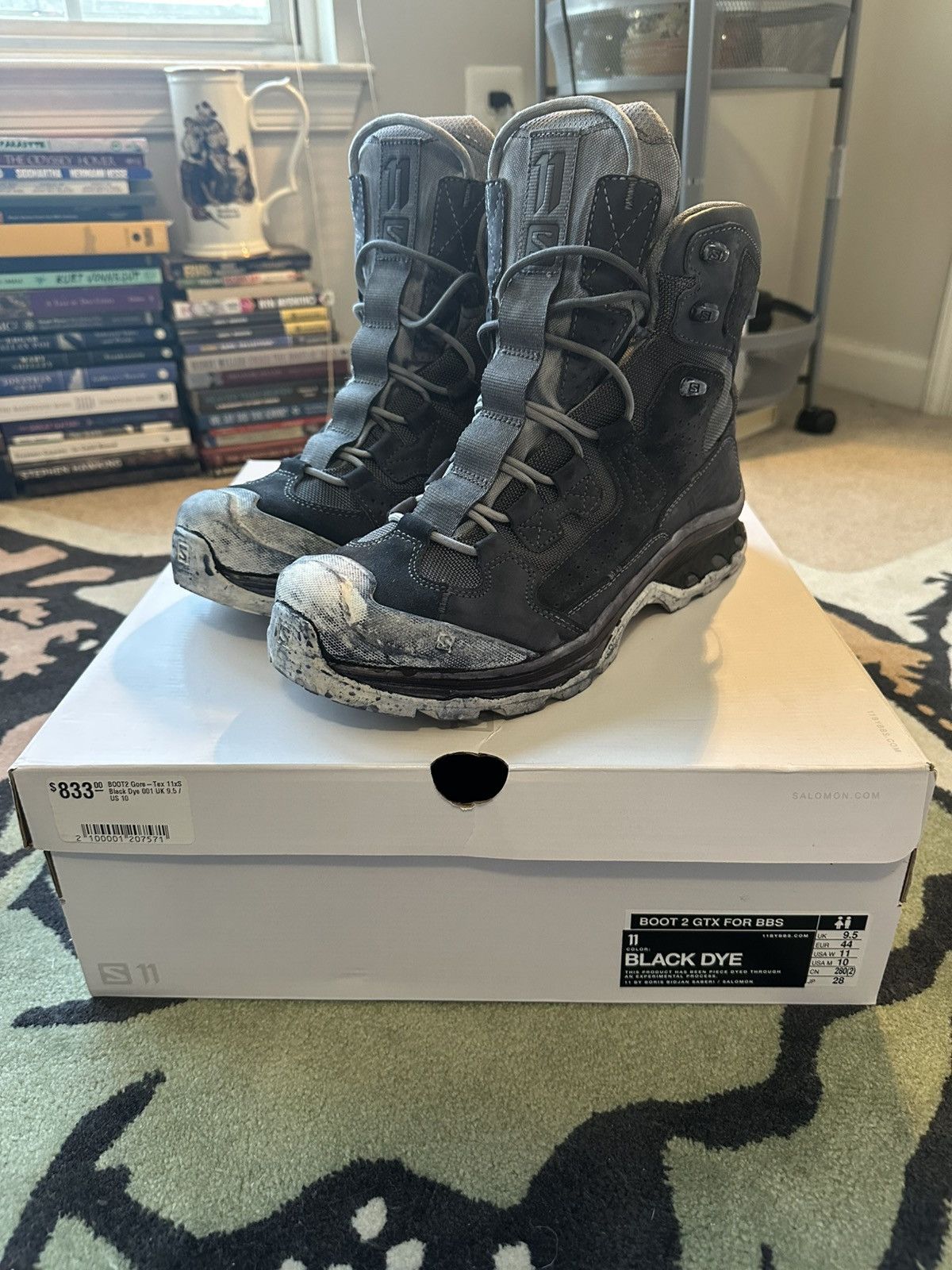 Pre-owned 11 By Boris Bidjan Saberi Black Dye Boot 2 Gtx For Bbs