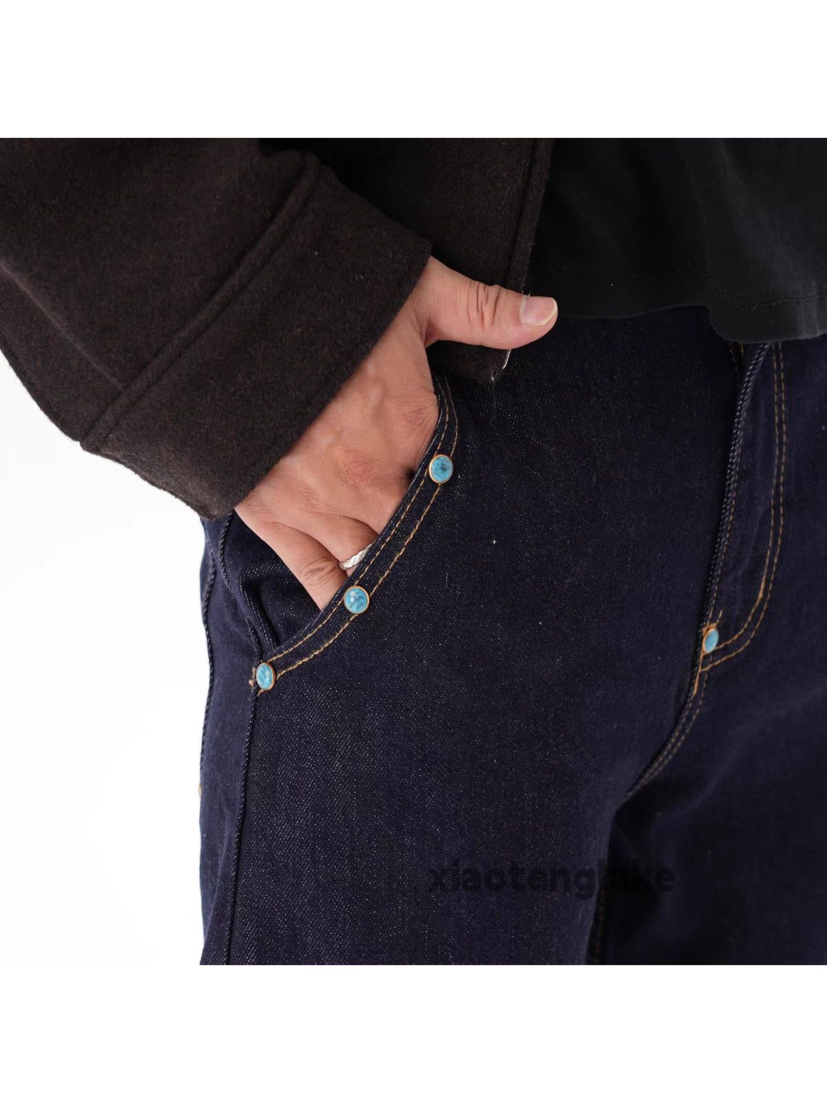 Jean xz asaprocky travisscott style Loose baggy flared jeans Size US 34 / EU 50 - 3 Thumbnail
