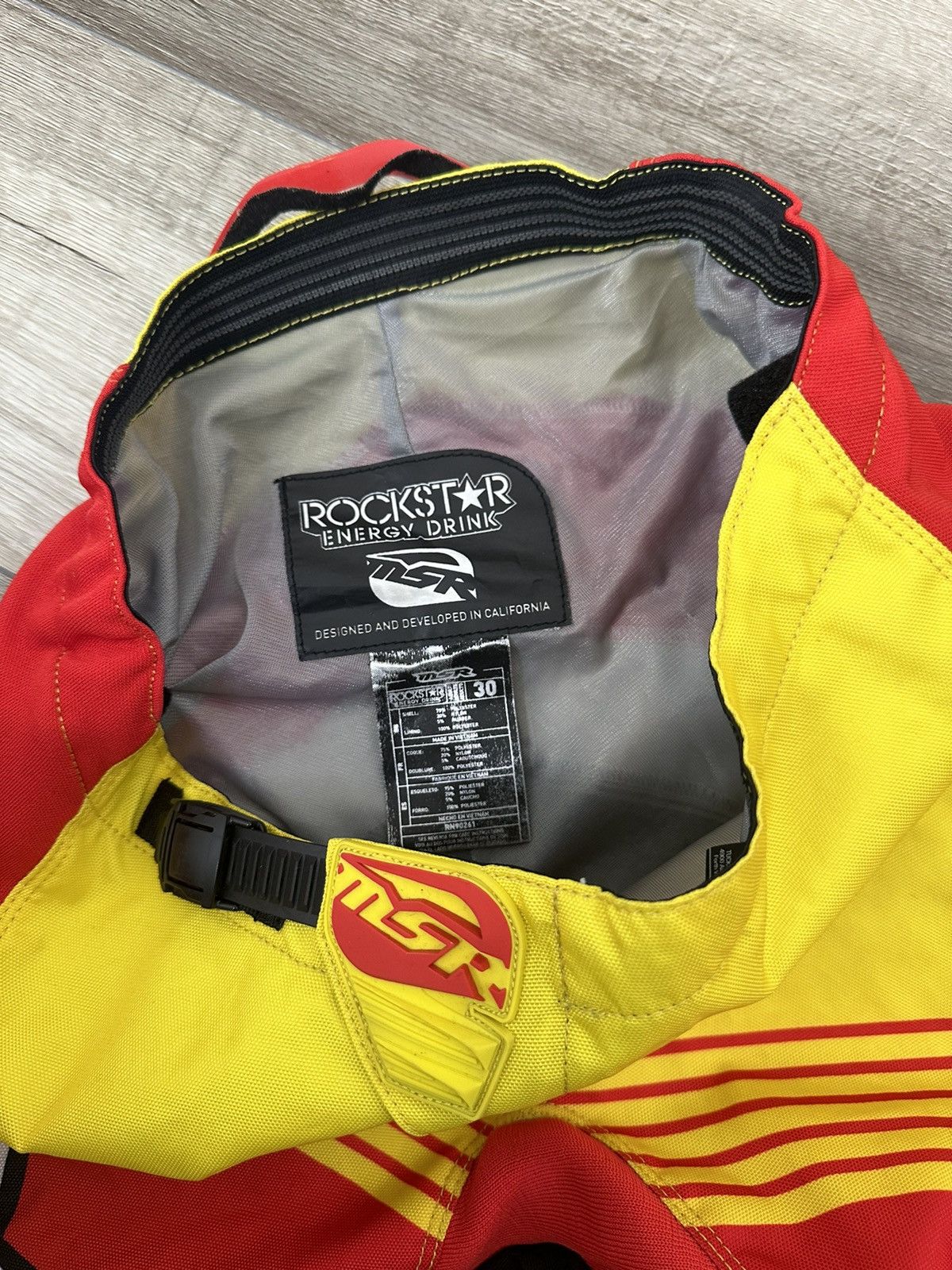 Rockstar Games Rockstar Energy Moto Cross Pants Red + Yellow Sz. 30 Retro Size US 30 / EU 46 - 5 Thumbnail