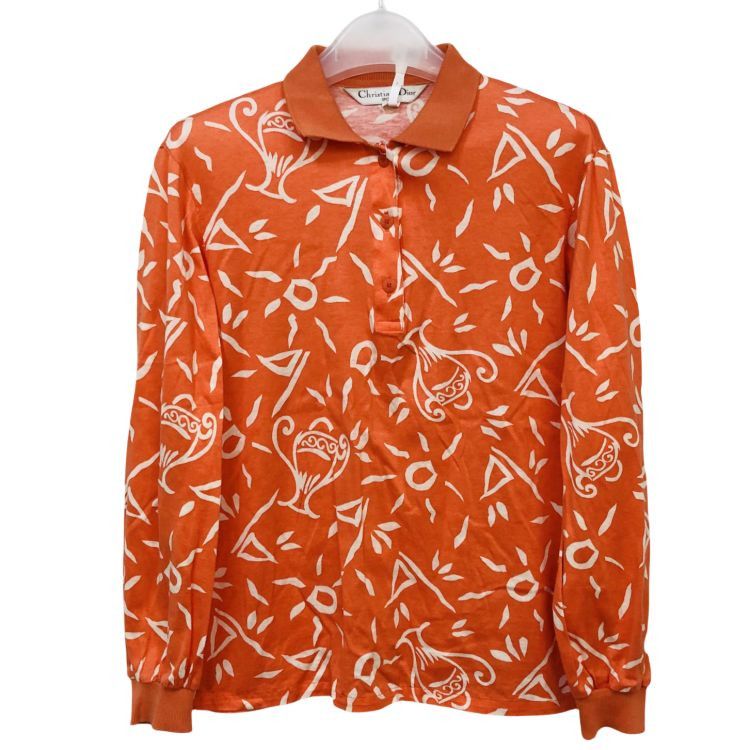 Dior Christian Dior Patterned Long Sleeve Polo Size M Size M / US 6-8 / IT 42-44 - 1 Thumbnail