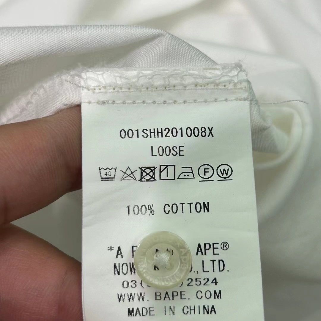 Bape ONE POINT POCKET BUTTON UP S/S SHIRT Size US L / EU 52-54 / 3 - 5 Thumbnail