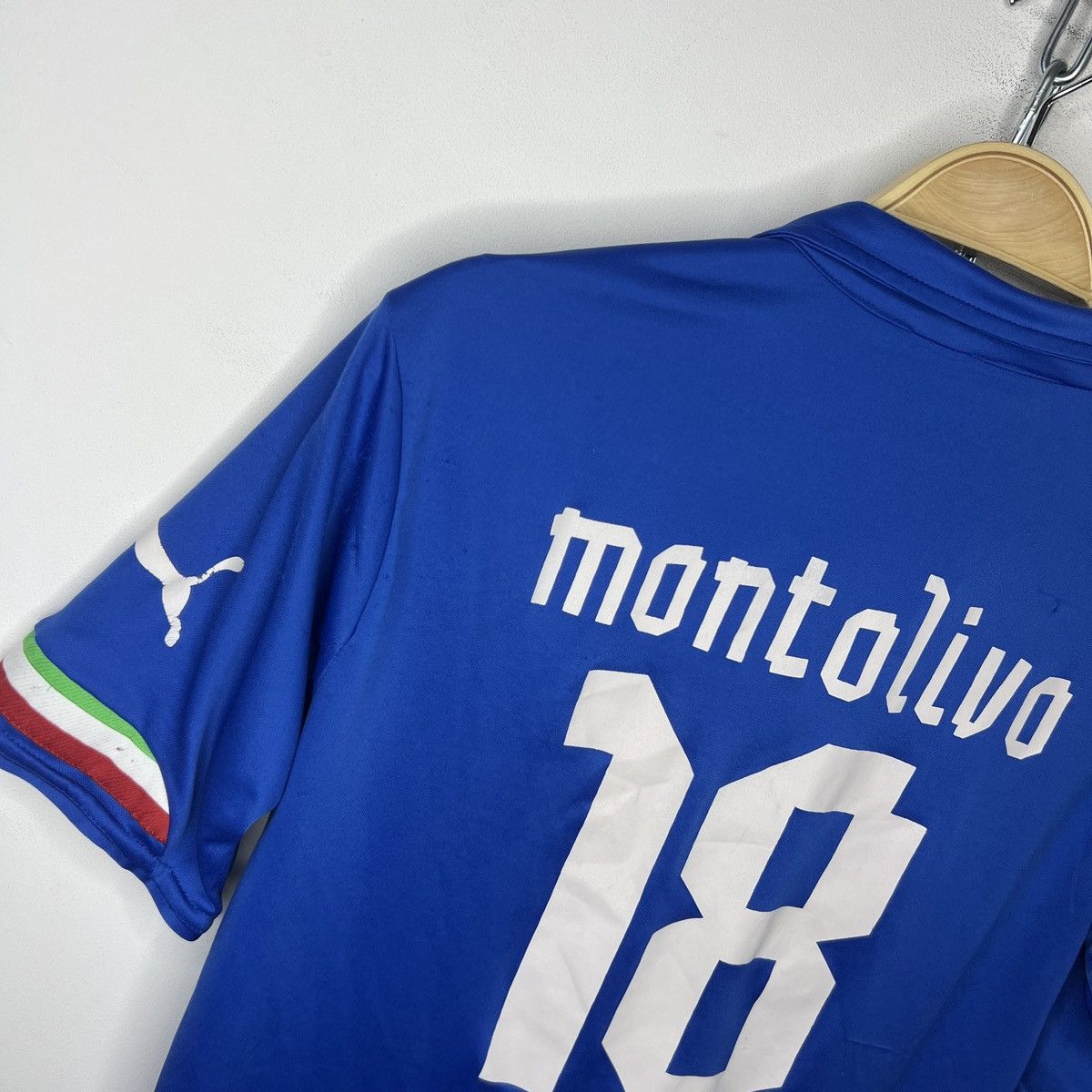 Puma Puma Italy Montolivo 18 Blue Jersey Tshirt Kit Soccer Tesm Size US M / EU 48-50 / 2 - 8 Thumbnail