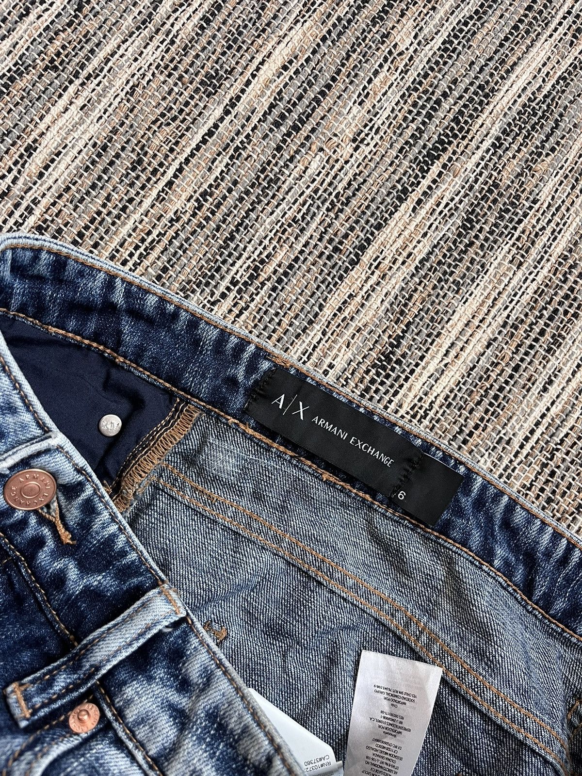 Armani Exchange × Vintage Armani Exchange skirt luxury distressed faded style Size 28" / US 6 / IT 42 - 13 Thumbnail