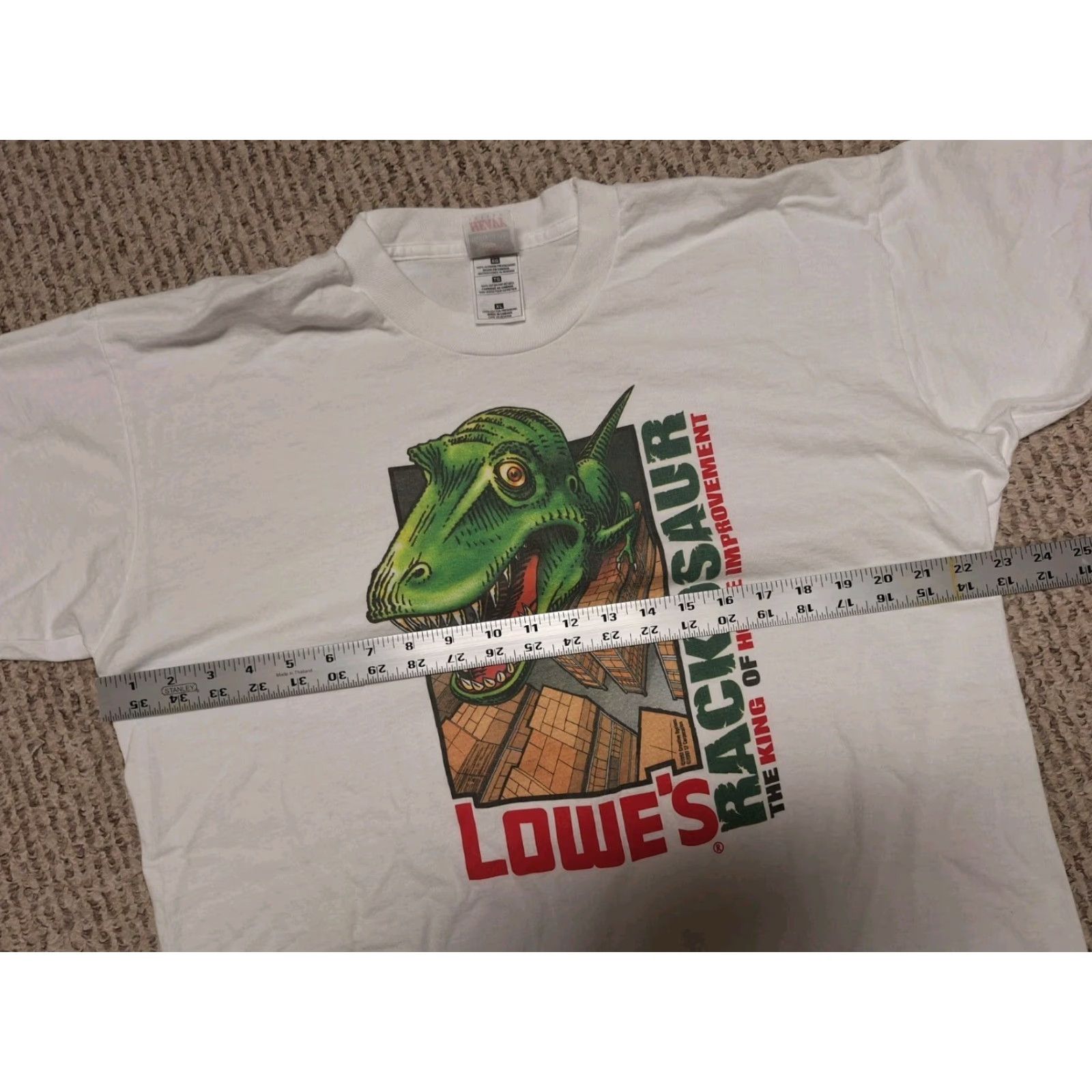 Vintage VINTAGE Lowes Store Dinosaur Shirt XL 90S T Rex Tyrannosaurus Animal Nature Size US XL / EU 56 / 4 - 3 Thumbnail