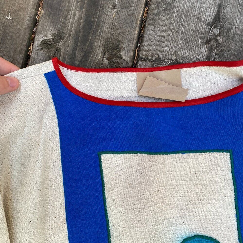 Vintage Vintage 50s Canvas Embroidered Crewneck Sweater Large Distr Size US M / EU 48-50 / 2 - 6 Thumbnail
