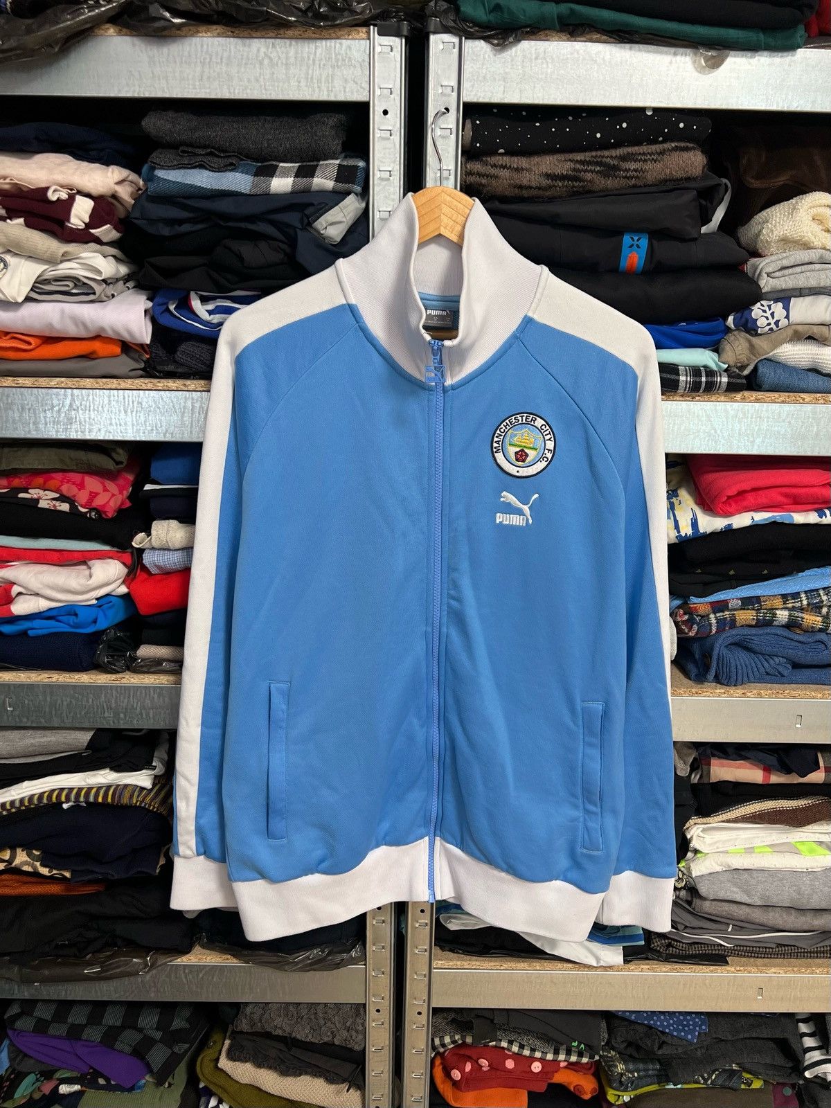 Puma Puma Manchester City Men's Soccer Full Zip Track Jacket Sz M Size US M / EU 48-50 / 2 - 1 Thumbnail