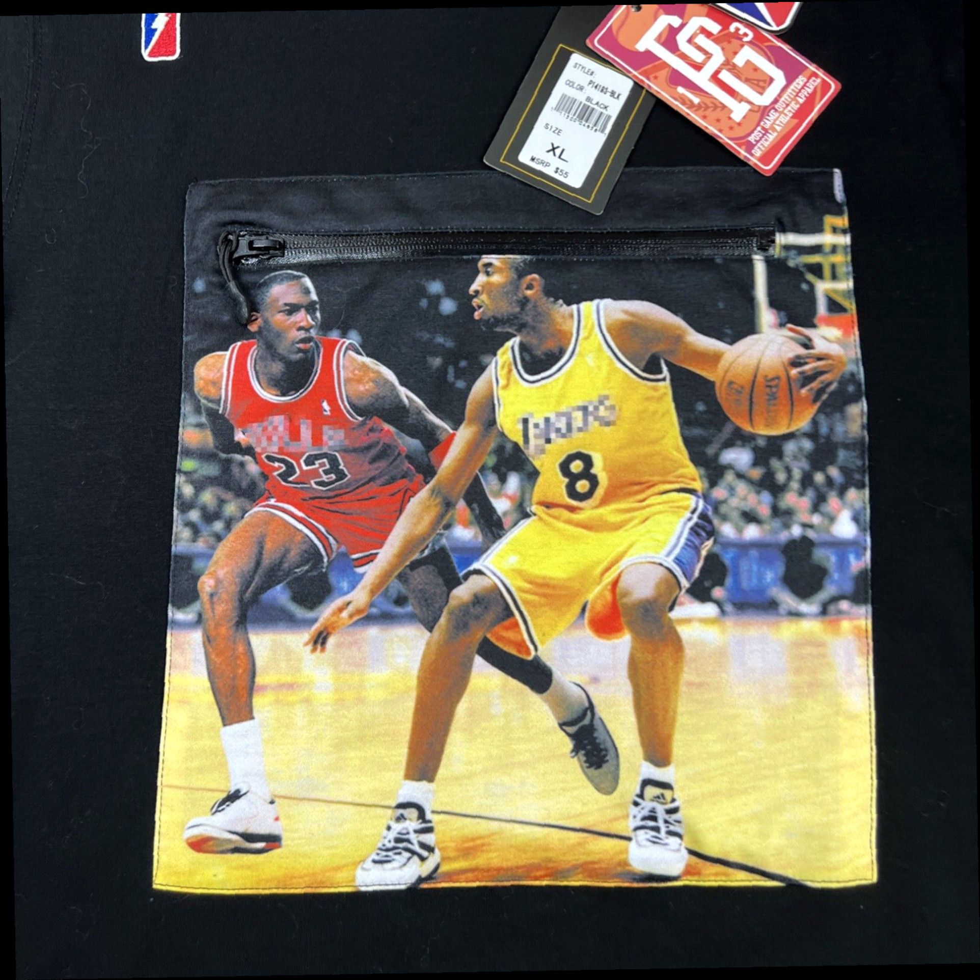 NBA Post Game Michael Jordan, Kobe Bryant NBA Icon Graphic TShirt Size XL Fits L NEW Size US XL / EU 56 / 4 - 3 Thumbnail