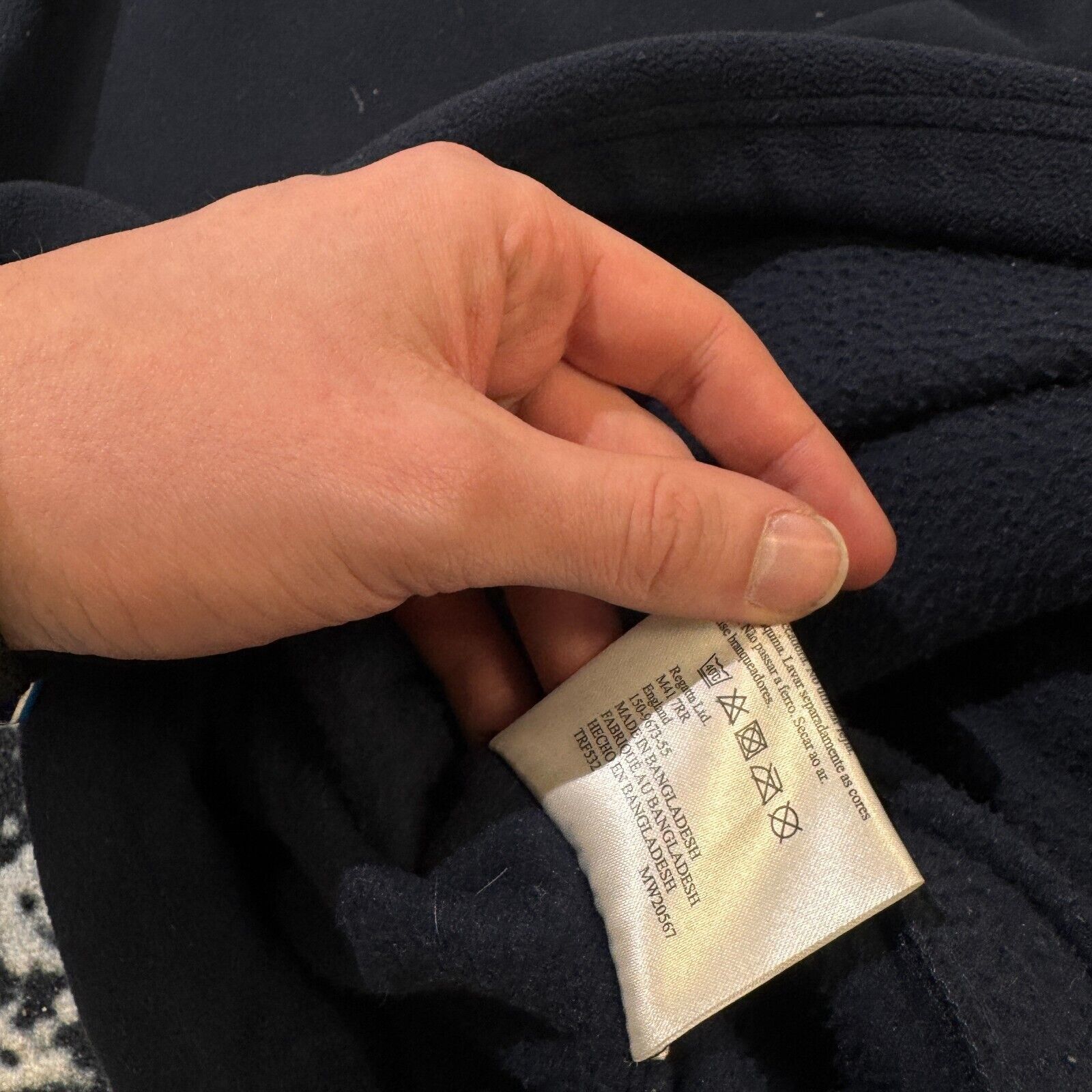 Vintage Vintage Regatta Navy Polyester Fleece Zip Size M Outdoor 90s Size US M / EU 48-50 / 2 - 18 Thumbnail