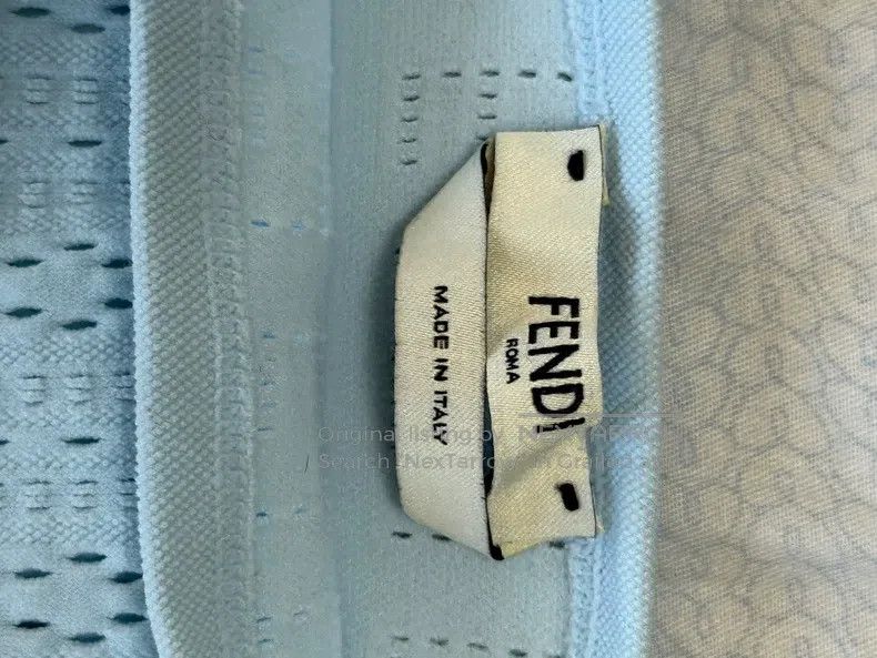 Fendi Fendi Women's Romper, Light Blue Openwork Knit Design Size M / US 6-8 / IT 42-44 - 4 Thumbnail
