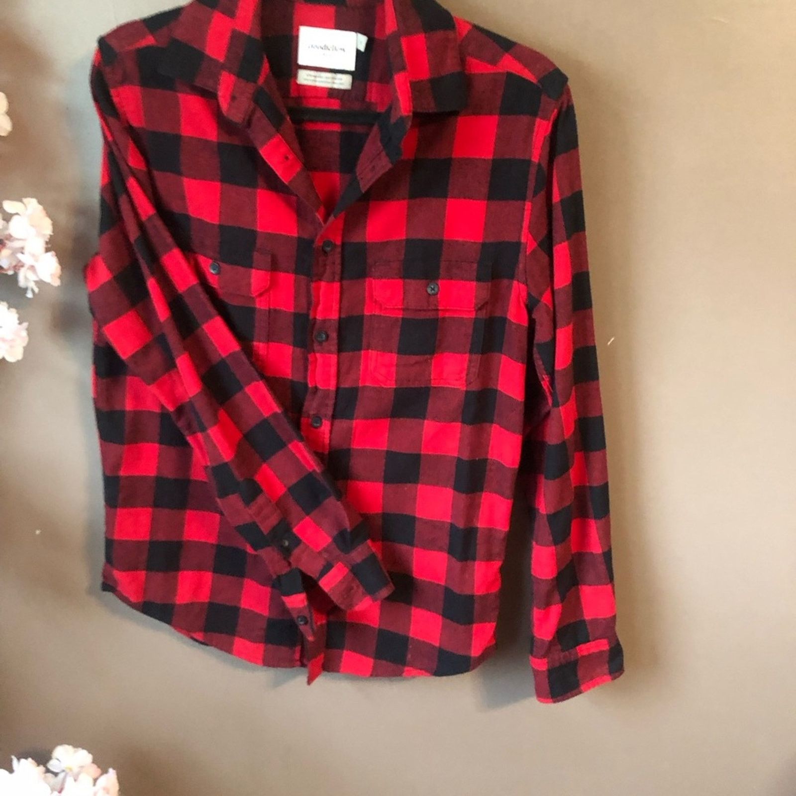 NBDN Nobrandedon Checkered button down top shirt black and red. Size US S / EU 44-46 / 1 - 4 Thumbnail