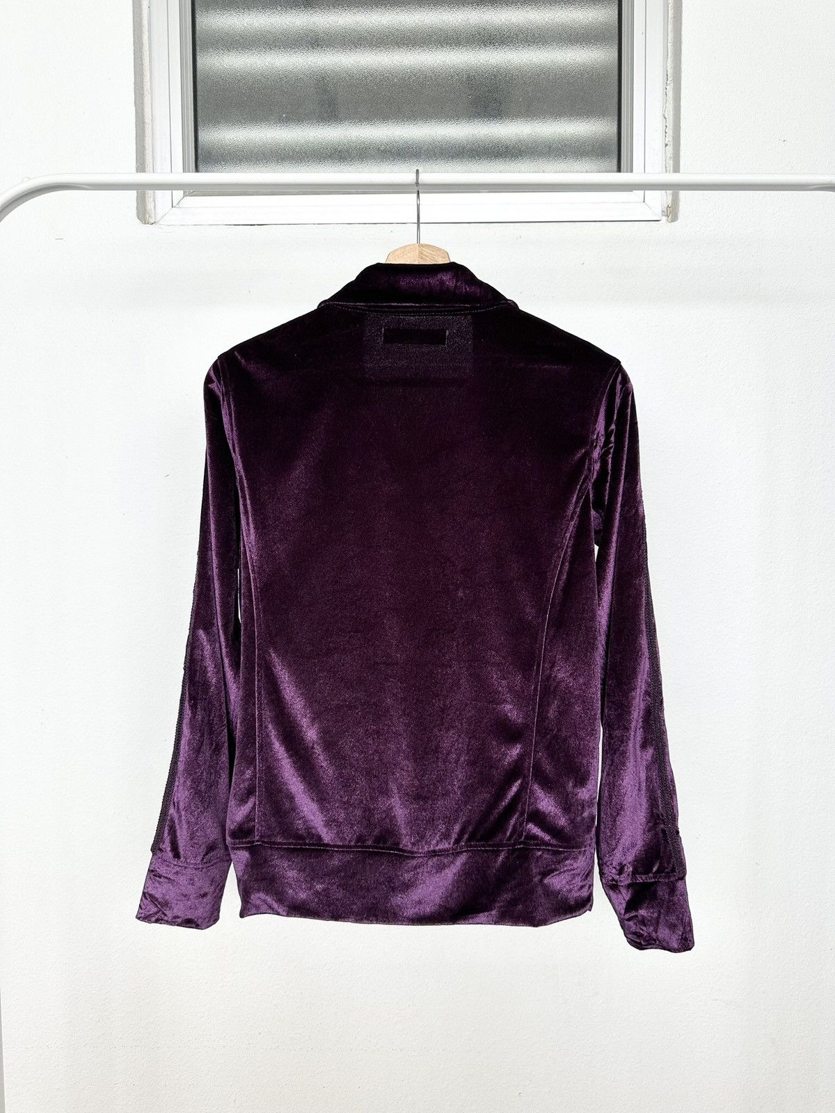Other 2000s SCENE Velour velvet zipper sweater Size US S / EU 44-46 / 1 - 7 Thumbnail