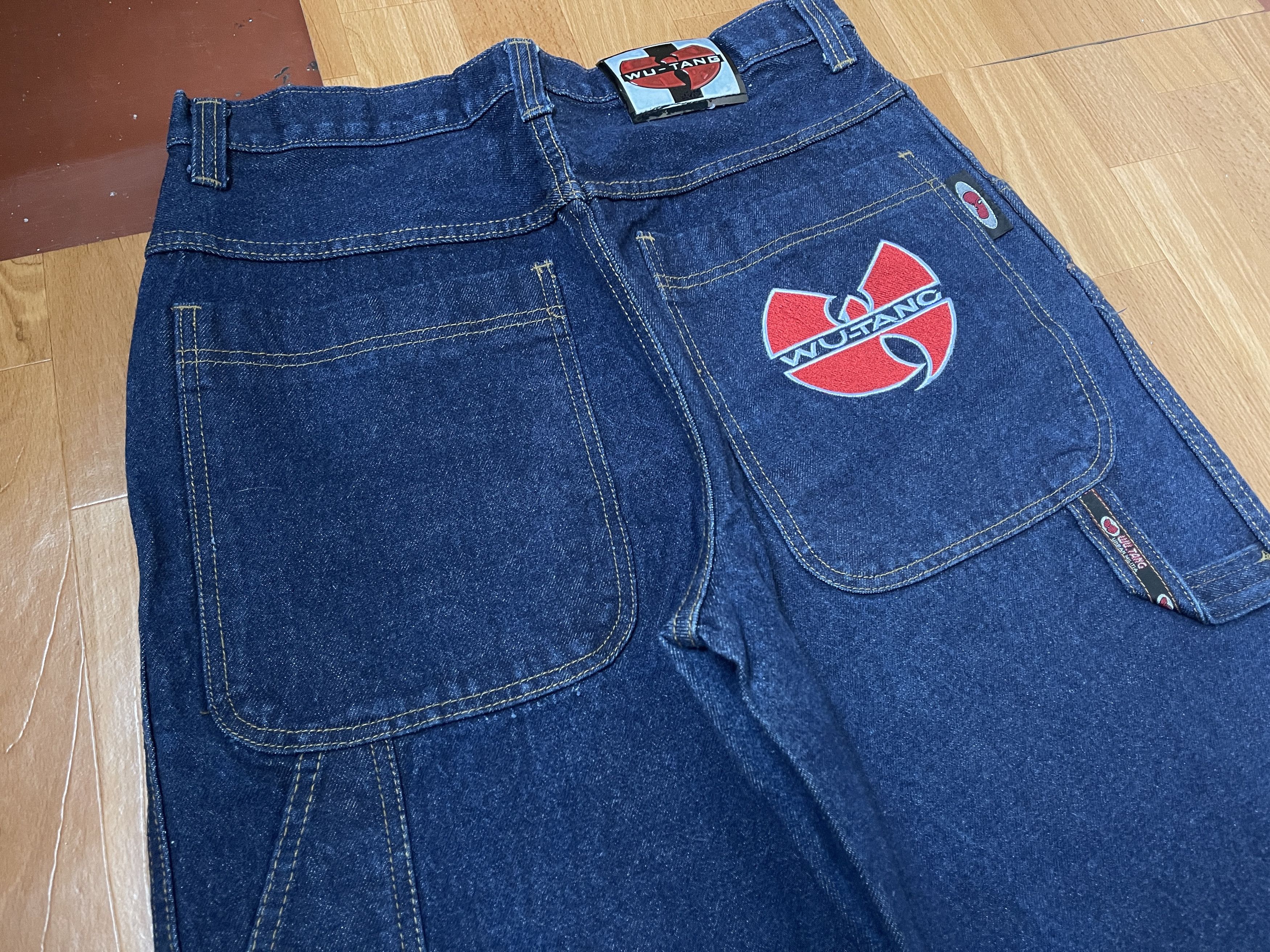 Wu-Tang Clan Wu Wear jeans, baggy vintage Wu-Tang Clan 90s hip hop Y2K 34 Size US 34 / EU 50 - 9 Thumbnail