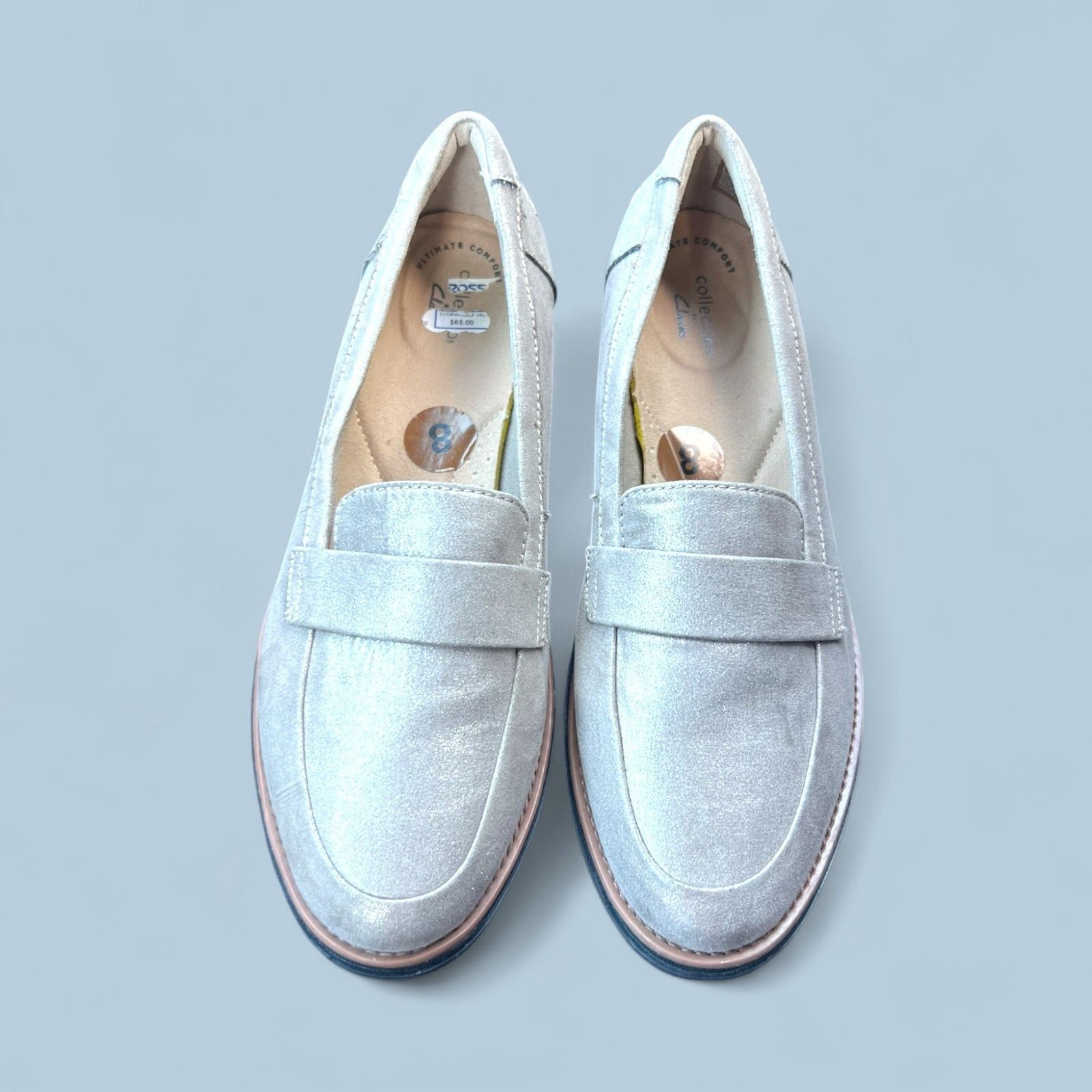 Clarks Clarks Collection Metallic Loafers Size 8 Womens Slip-On Com Size US 8 / IT 38 - 1 Thumbnail
