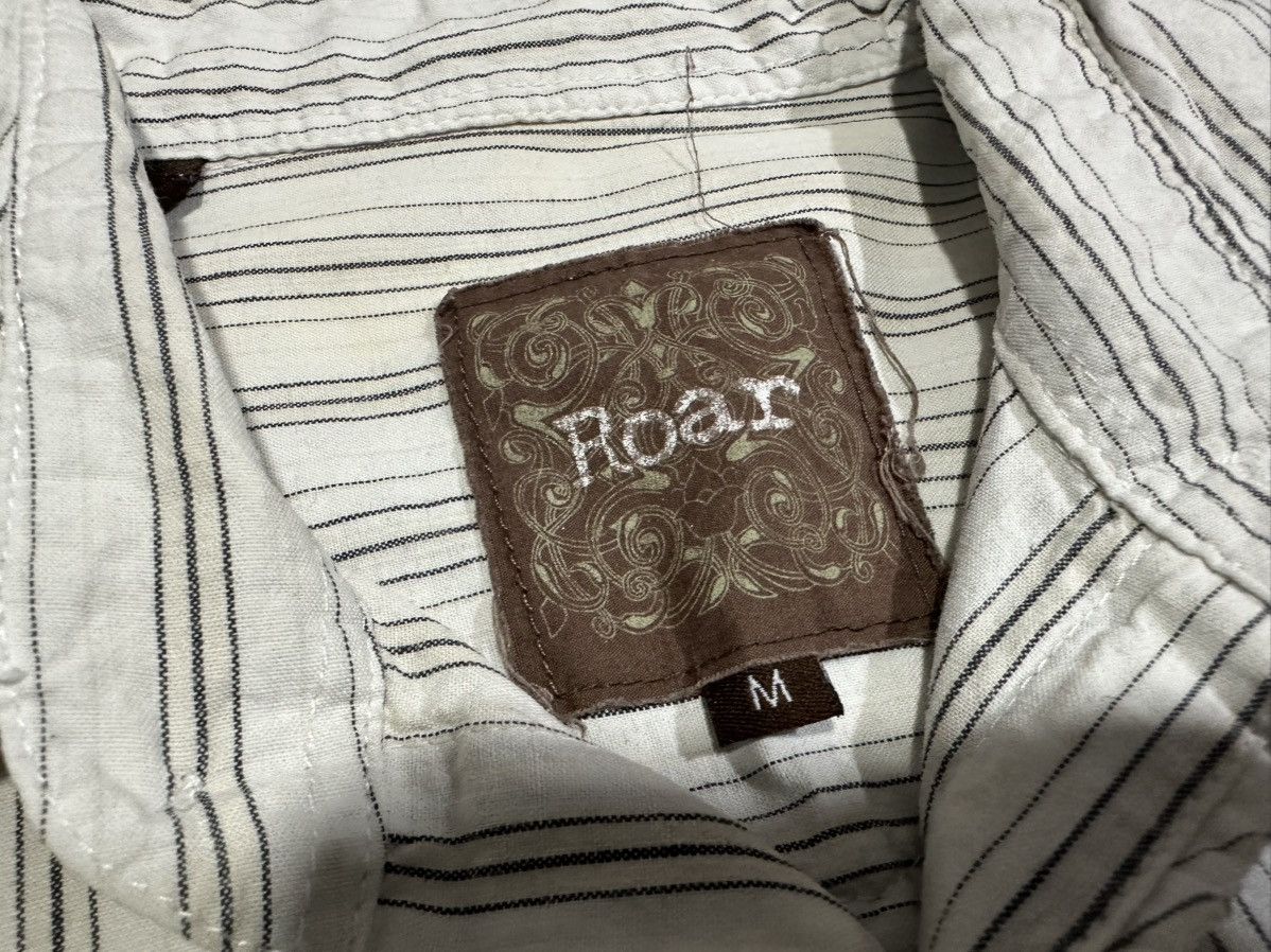 14th Addiction × If Six Was Nine × Japanese Brand 🔥Sick Y2K Roar Striped Poem Shirt Goth Punk Size US M / EU 48-50 / 2 - 6 Thumbnail