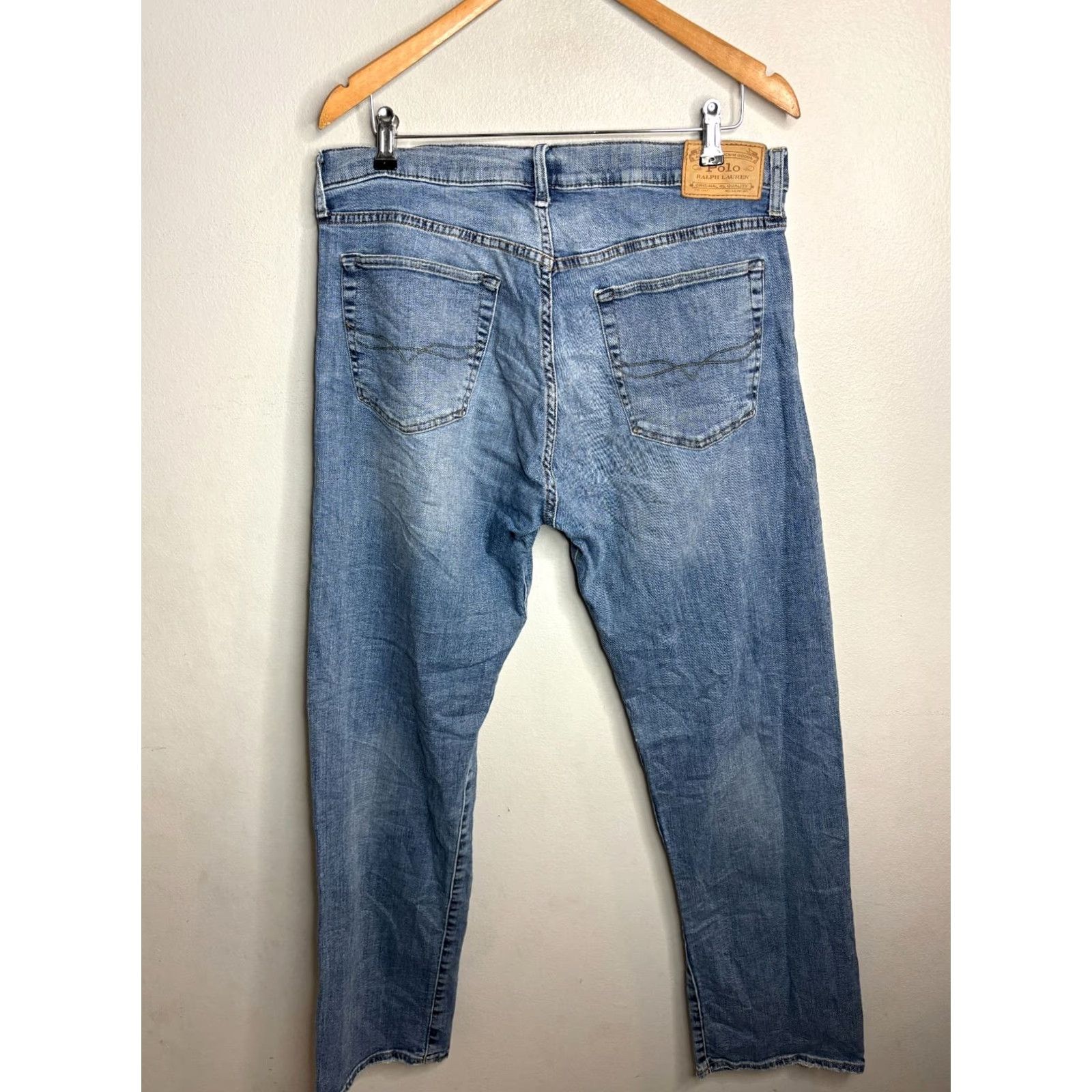 Polo Ralph Lauren Polo Ralph Lauren Jeans The Thompson Relaxed 34x34 Medium Wash Blue Denim 5-Pocket Mens Straight 90s Style Size US S / EU 44-46 / 1 - 6 Thumbnail