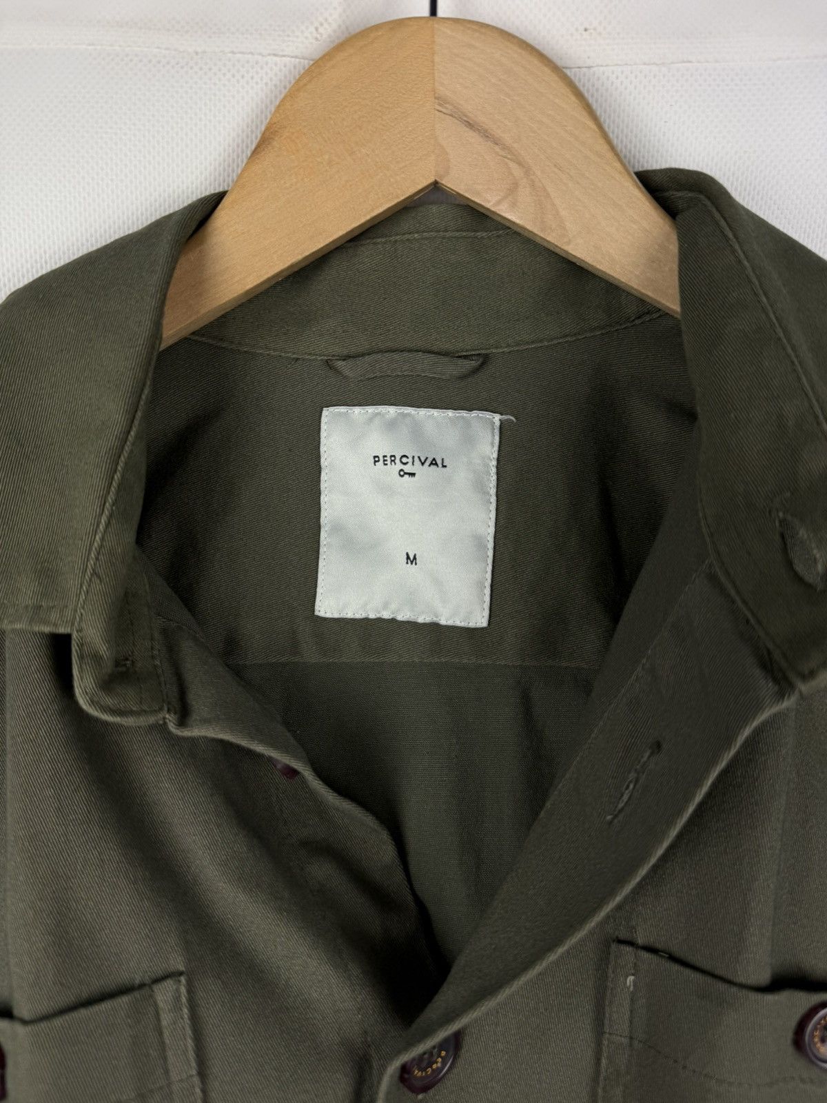Percival Percival Men’s Military Style Overshirt Jacket Size M Size US M / EU 48-50 / 2 - 19 Thumbnail