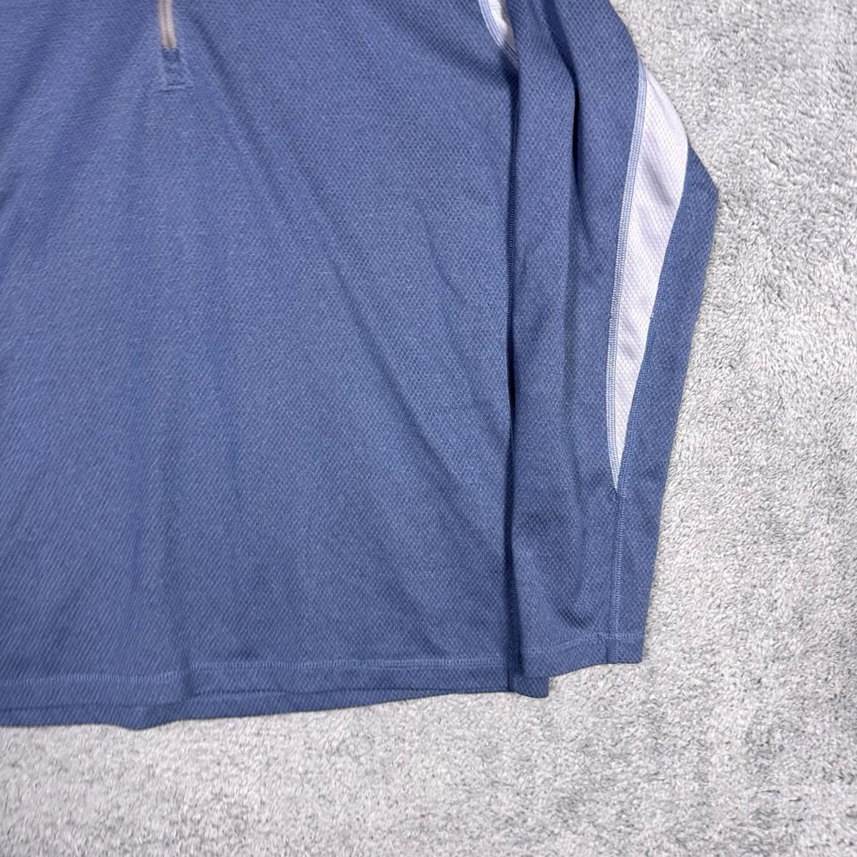 Ariat Ariat Tek Cold Series Mens L 1/4 Zip Pullover Fitted Sweatshirt Workwear Utility Blue Logo Solid 1/4 Zip Pullover Mens Size US L / EU 52-54 / 3 - 2 Thumbnail