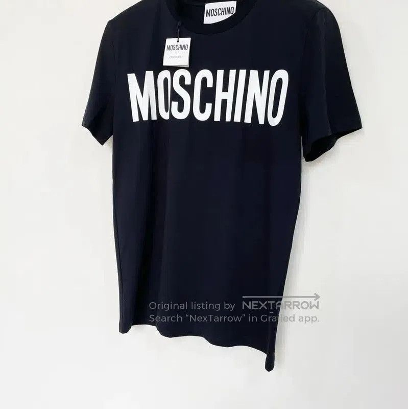 Moschino Moschino Black Cotton Short Sleeve T-Shirt . Size US M / EU 48-50 / 2 - 3 Thumbnail