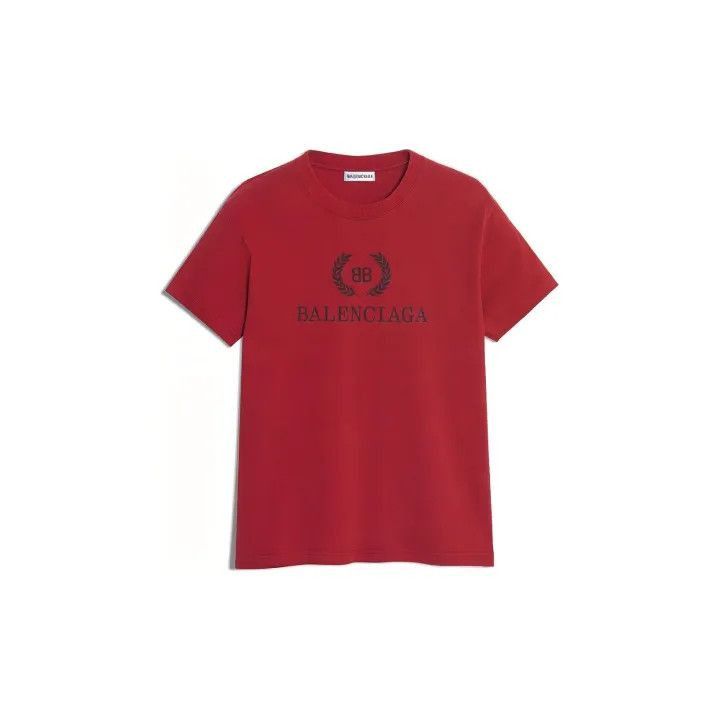 Balenciaga Balenciaga Balenciaga Red Logo Short Sleeve TShirt -2507 Size US S / EU 44-46 / 1 - 2 Thumbnail