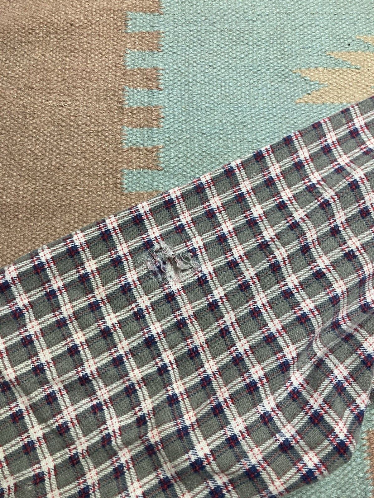 Vintage dickies flannel shirt distressed brushed cotton plaid large Size US L / EU 52-54 / 3 - 3 Thumbnail