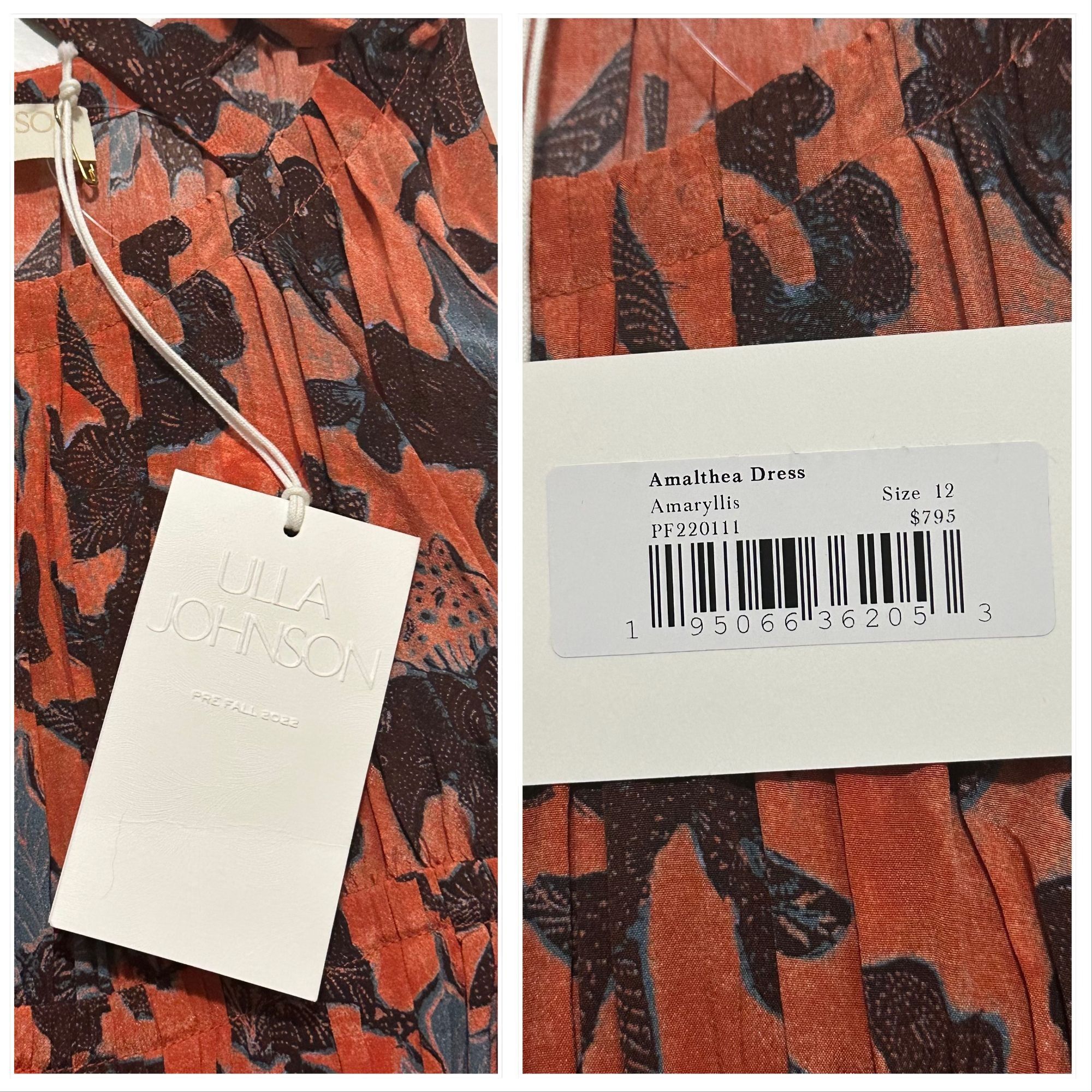 Ulla Johnson ULLA JOHNSON Amalthea Midi Dress In Amaryllis, Size 12, NWT Size XL / US 12-14 / IT 48-50 - 4 Thumbnail