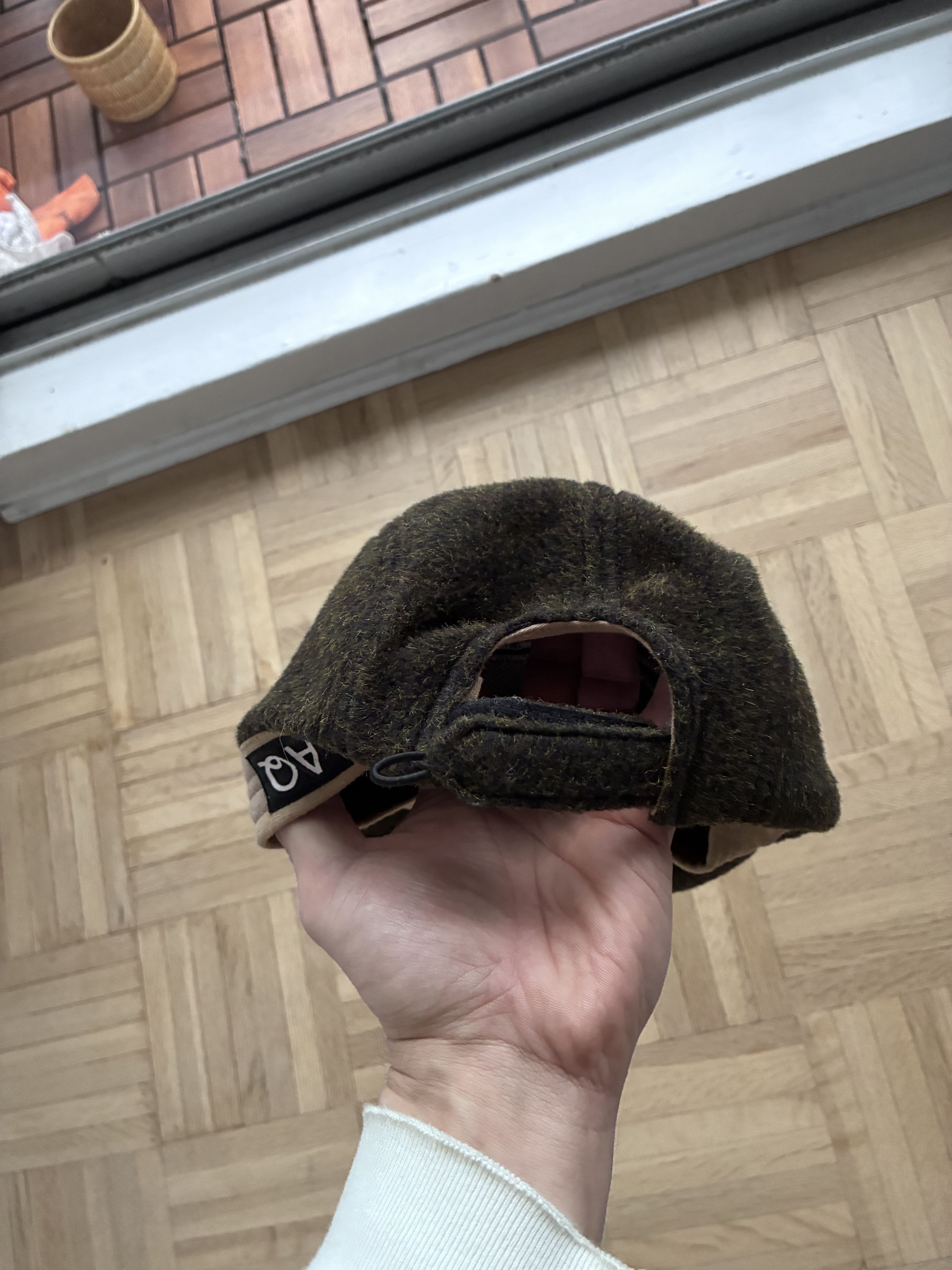 Other AQ Adriana Quaiser Textured Wool Toggle Cap - Olive Size ONE SIZE - 2 Thumbnail