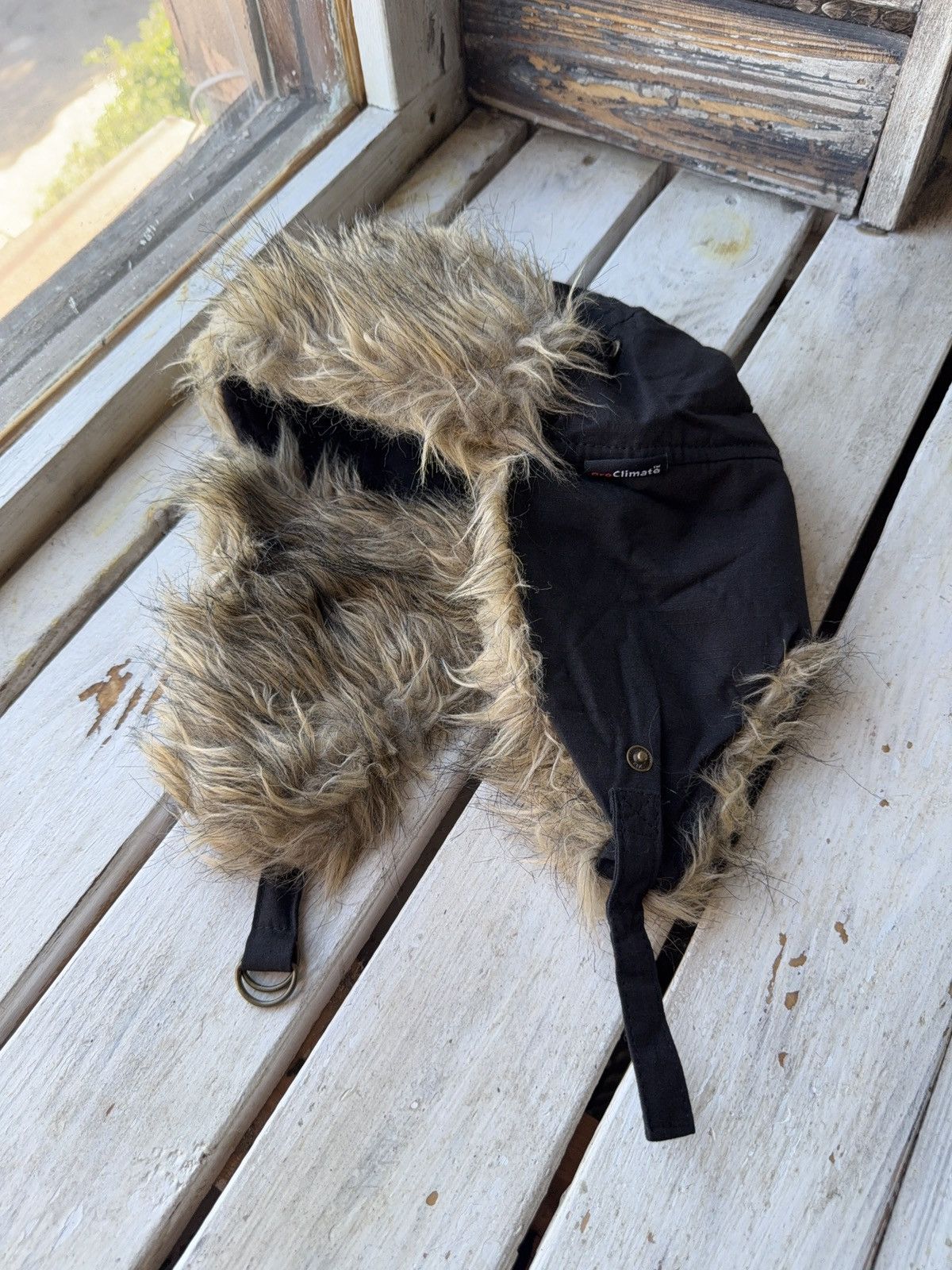 Vintage Y2K Vintage Fuzzy Hat Mohair knit Ushanka Trapper hat retro Size ONE SIZE - 1 Thumbnail