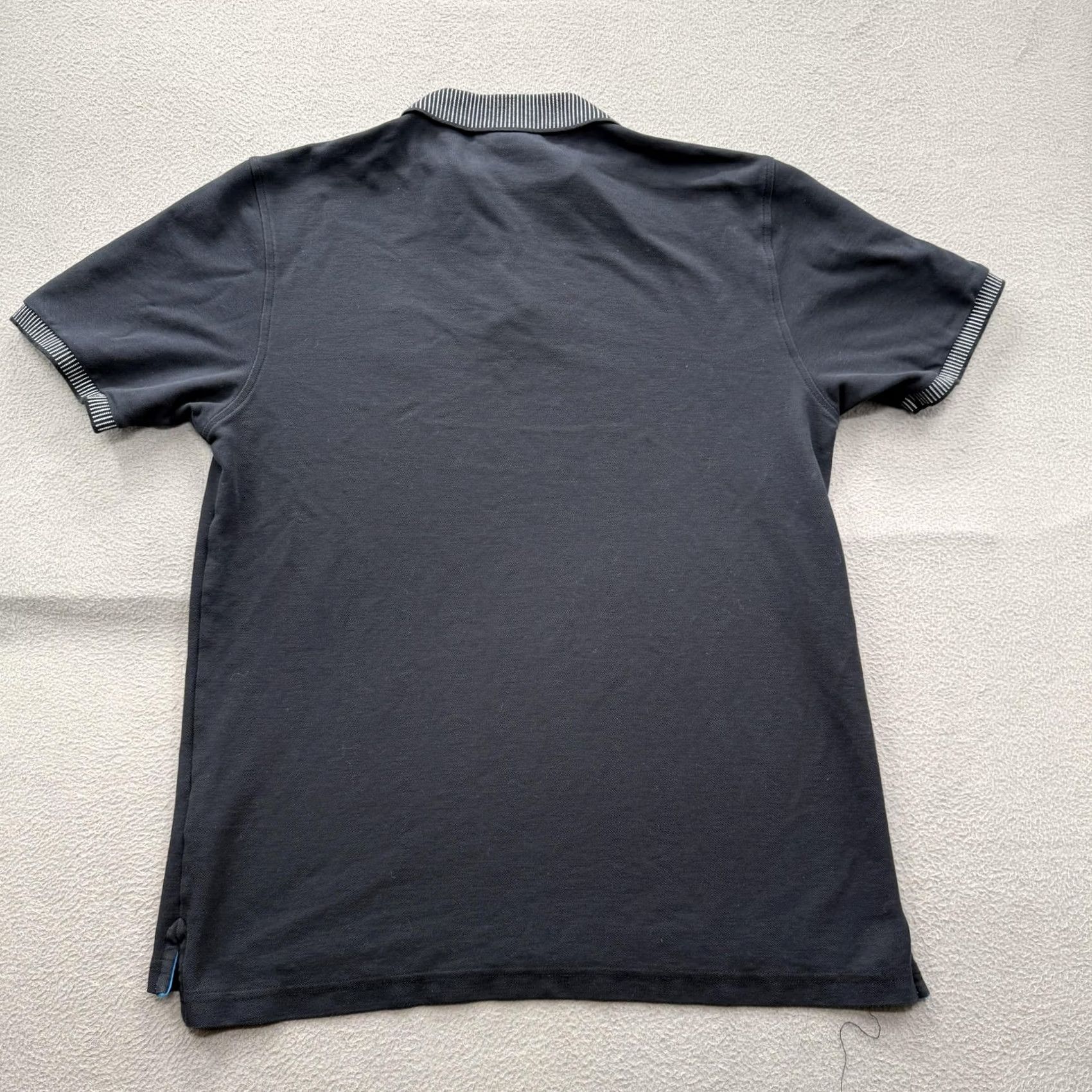 Psycho Bunny Psycho Bunny Polo Shirt Mens 3XL Blue Solid Pima Cotton Logo Collar Trim Casual Shirt Size US XXL / EU 58 / 5 - 2 Thumbnail