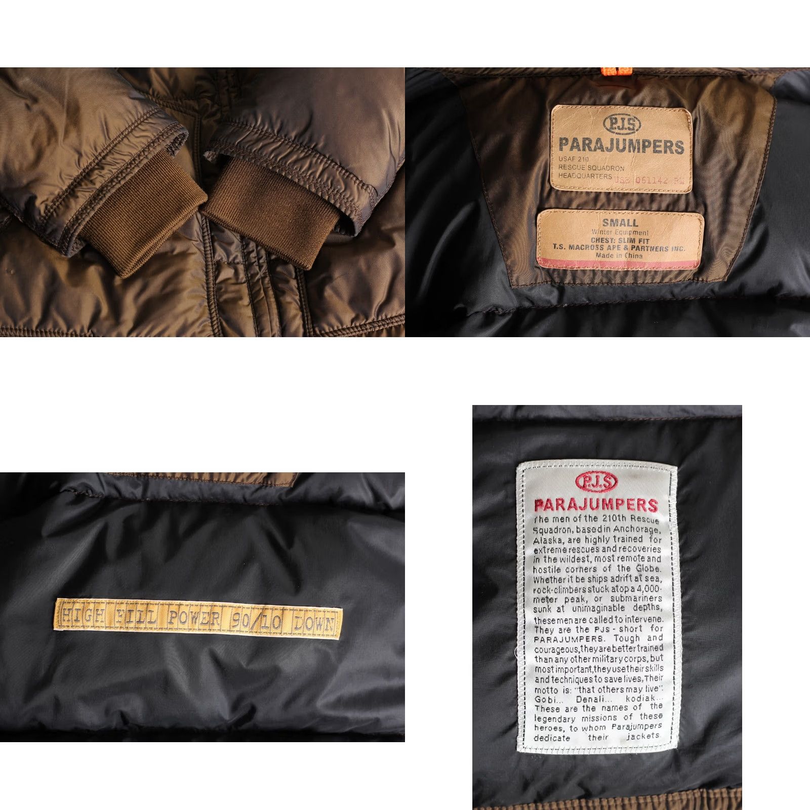 Parajumpers PARAJUMPERS Hooded Down Puffer Jacket Women Size S Slim Fit Brown Logo All Seasons Material: Down (Jacket) Size S / US 4 / IT 40 - 8 Thumbnail