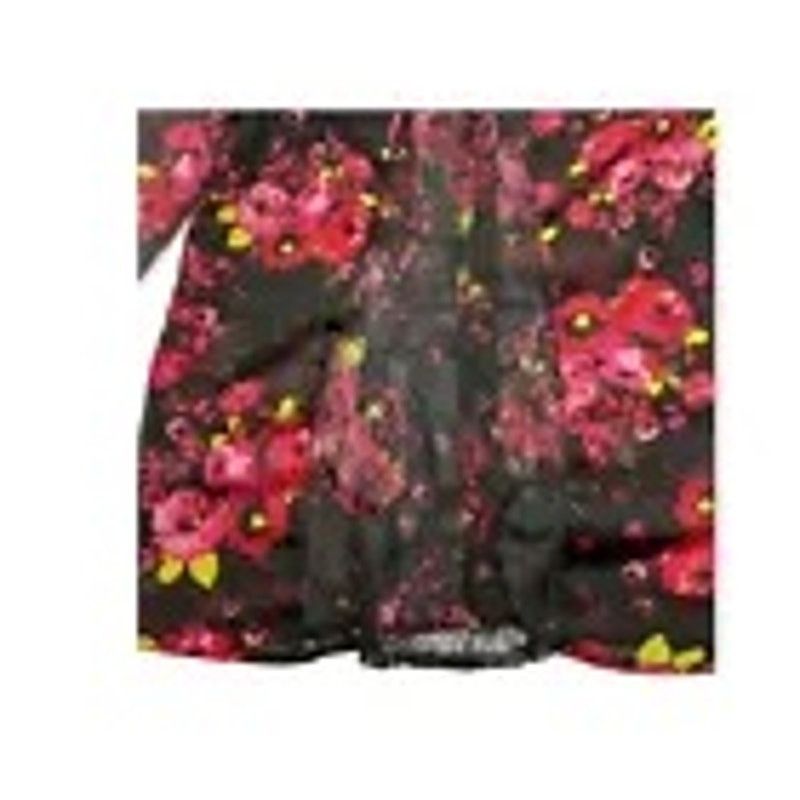 Other Charlotte Russe Women’s Black Floral Roses Sheer Shirt Small Size S / US 4 / IT 40 - 5 Thumbnail