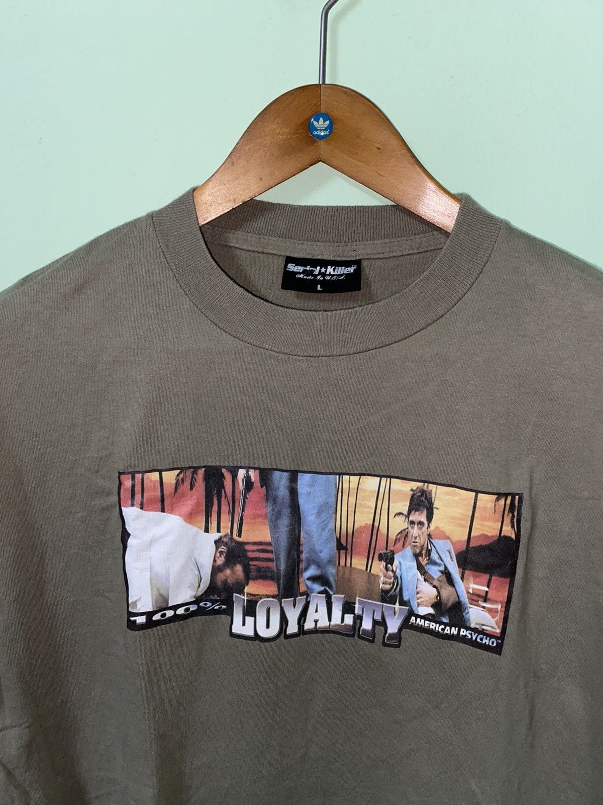 Vintage Vintage Serial Killer American Psycho Scarface Tee Size US L / EU 52-54 / 3 - 2 Thumbnail