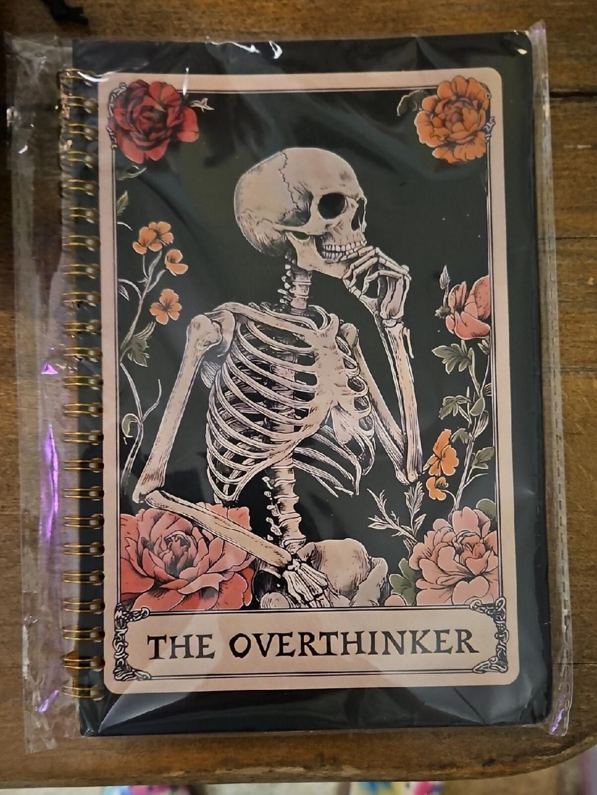 Other The Overthinker Skeleton Spiral Notebook Size ONE SIZE - 1 Preview