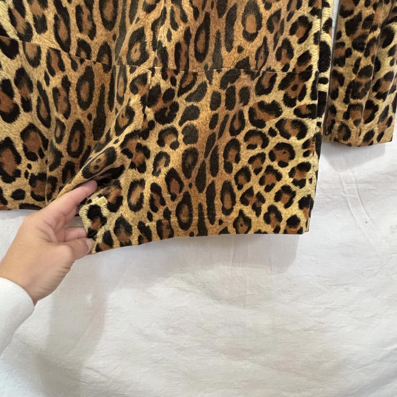 Other Vtg leopard print hot pants disco romper Size ONE SIZE - 4 Thumbnail