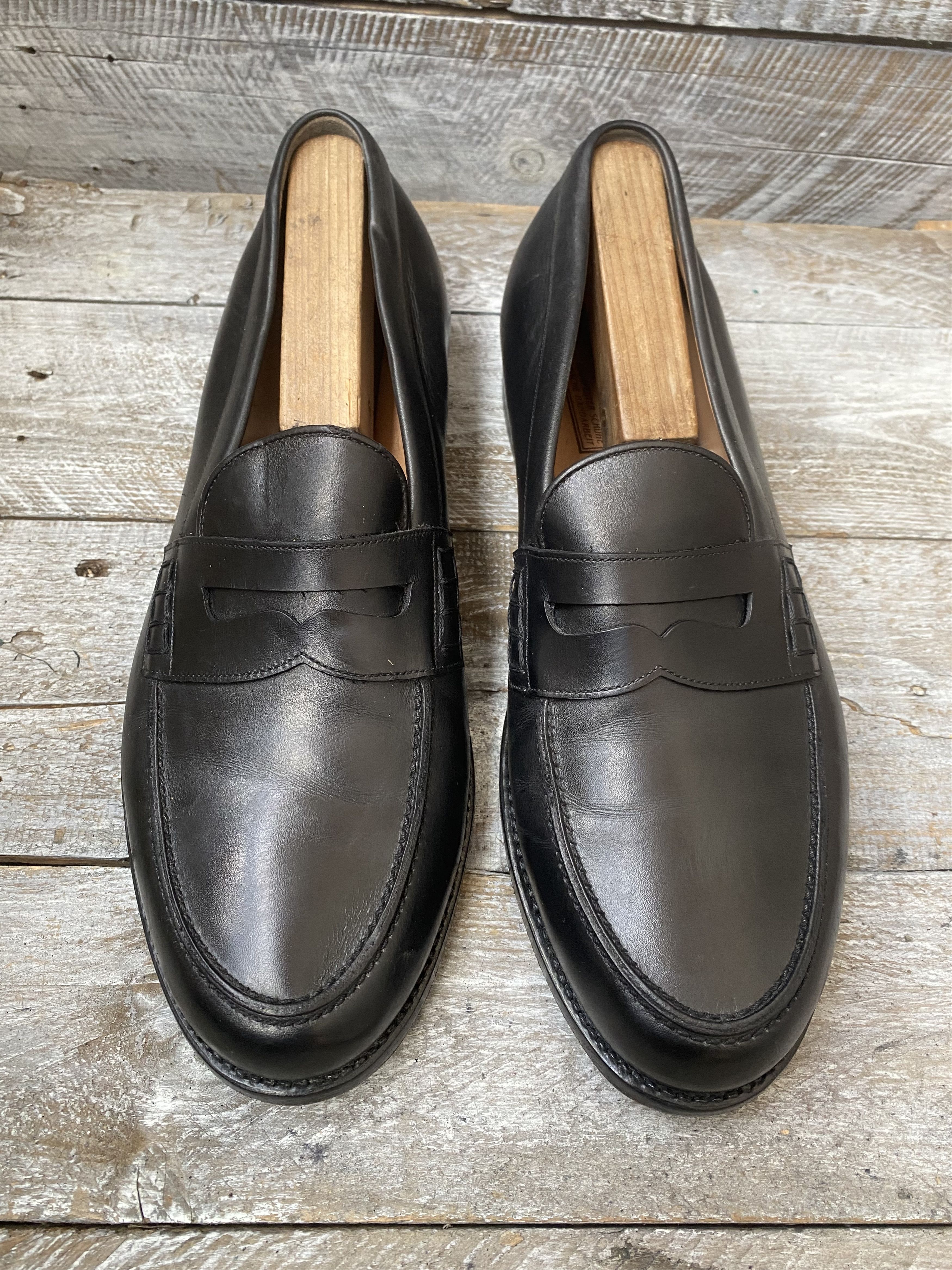 Heinrich Dinkelacker Heinrich dinkelacker black leather penny loafer uk 10 Size US 11 / EU 44 - 1 Thumbnail