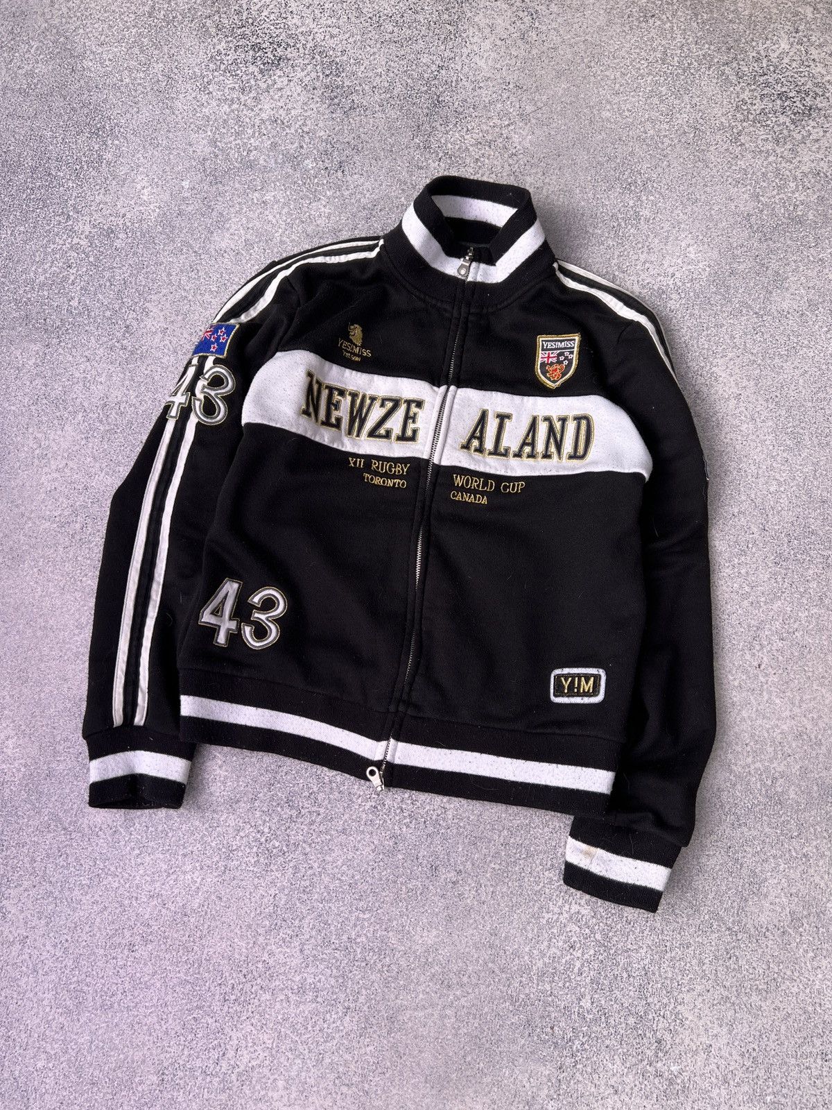 Designer × Vintage Vintage New Zealand Rugby World Cup Zip Sweatshirt Size US S / EU 44-46 / 1 - 2 Thumbnail