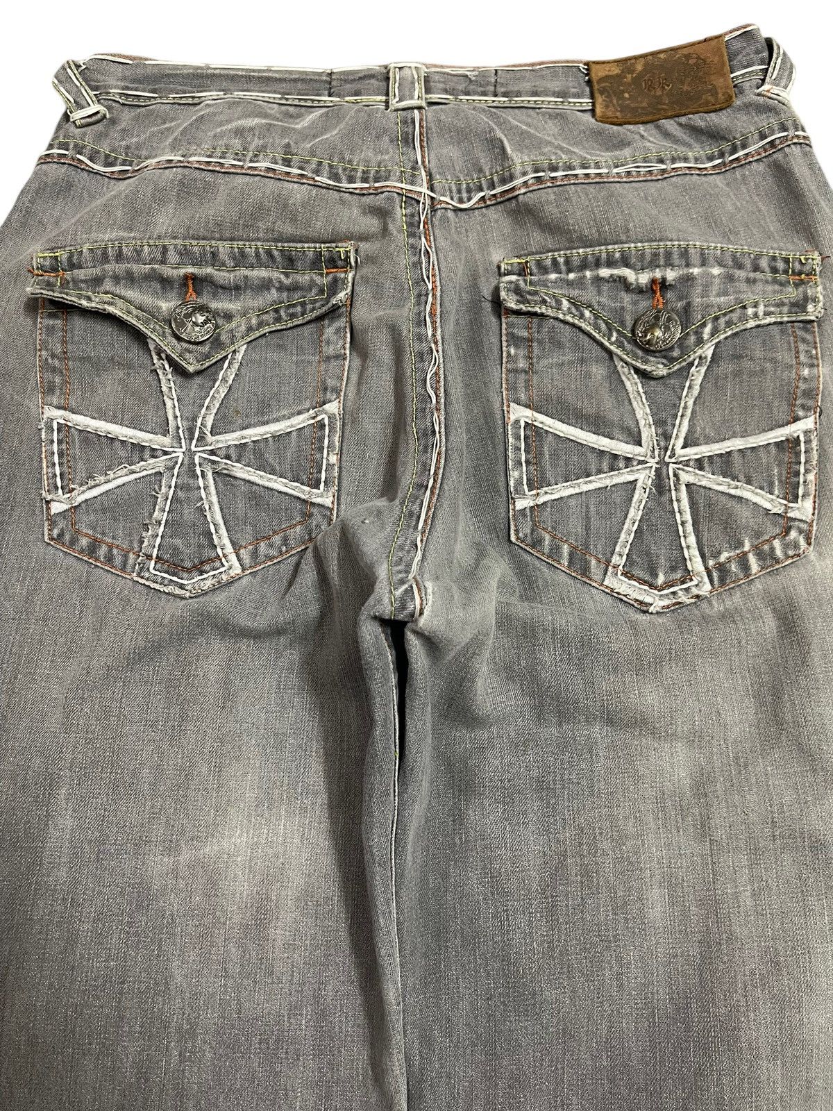 JNCO Vintage Japanese Brand Faded Wash Style Baggy Jeans Size US 32 / EU 48 - 5 Thumbnail