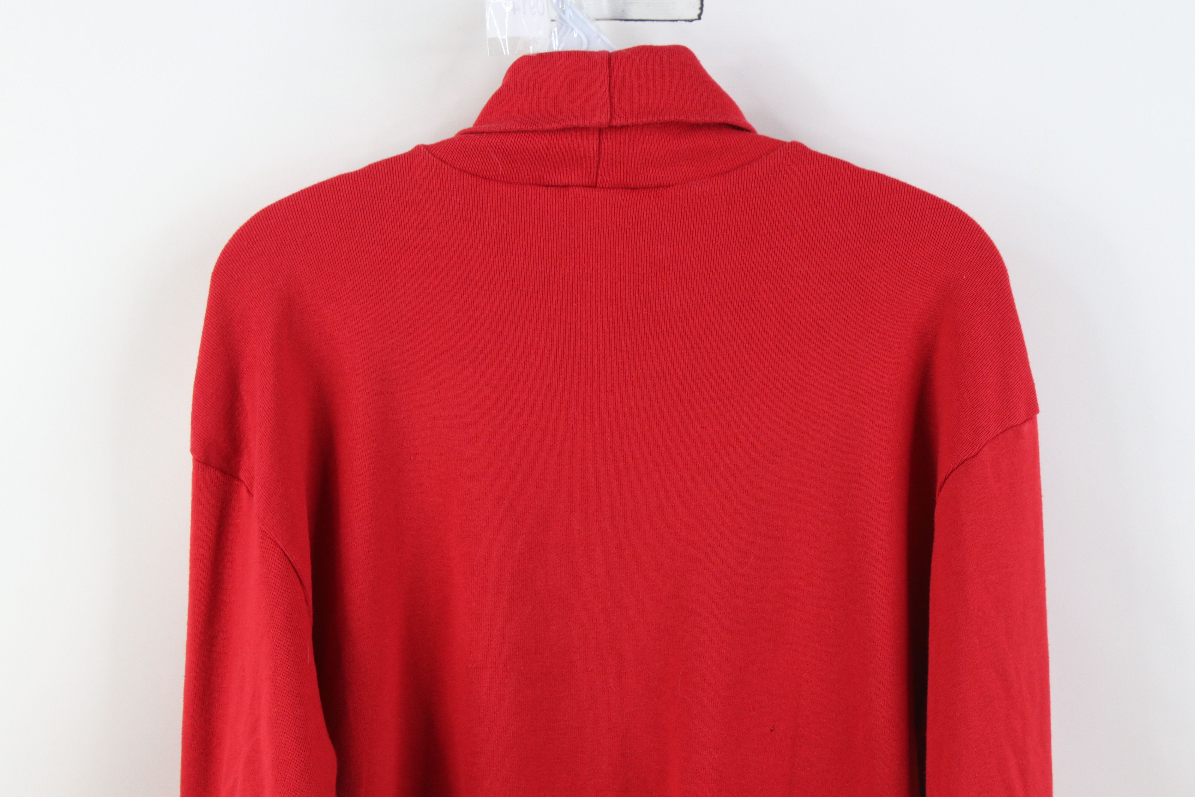 Majestic Vintage 90s Majestic Indians Ribbed Knit Turtleneck USA Size US XL / EU 56 / 4 - 15 Thumbnail